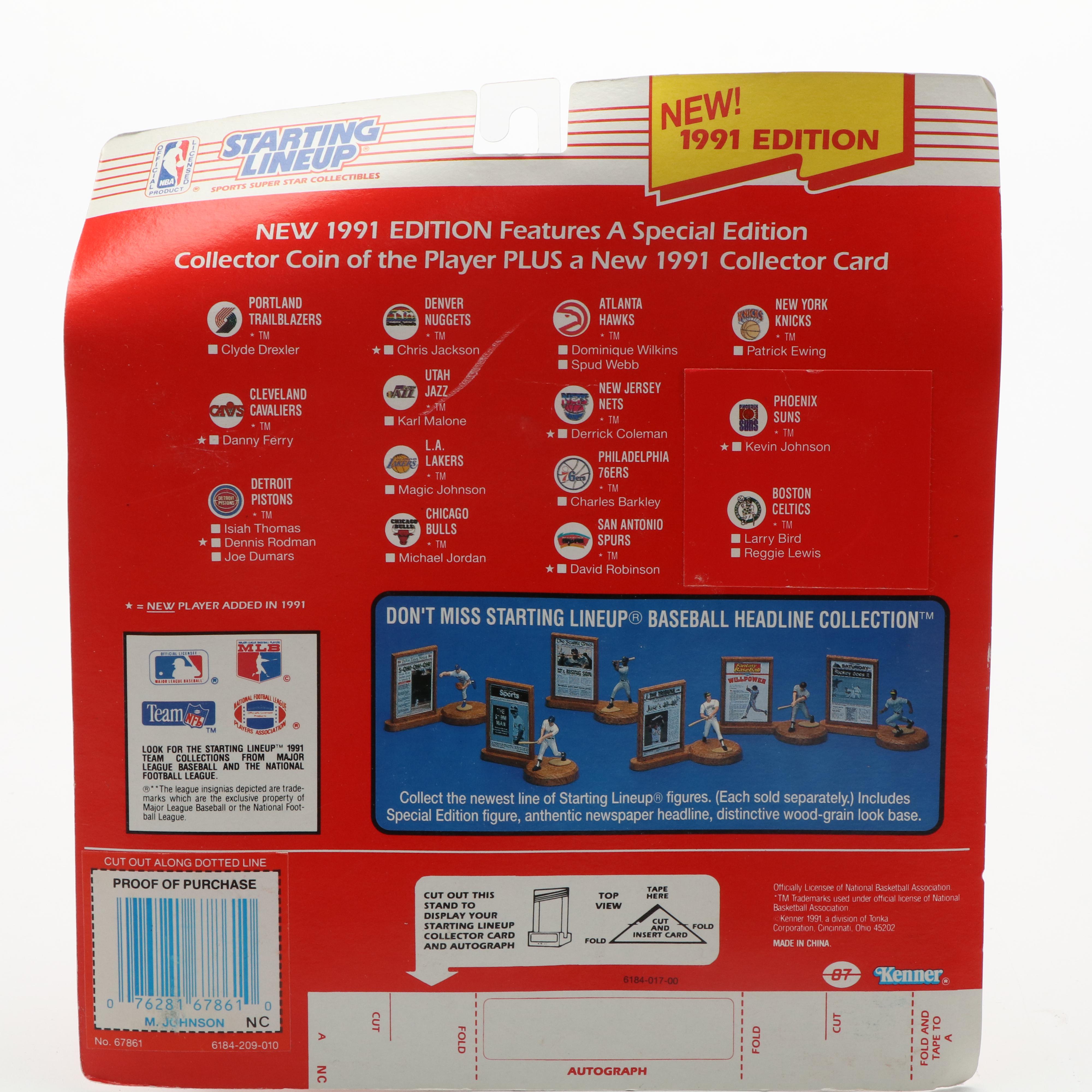 Starting Lineup Basketball Action Figures Featuring Michael Jordan and More