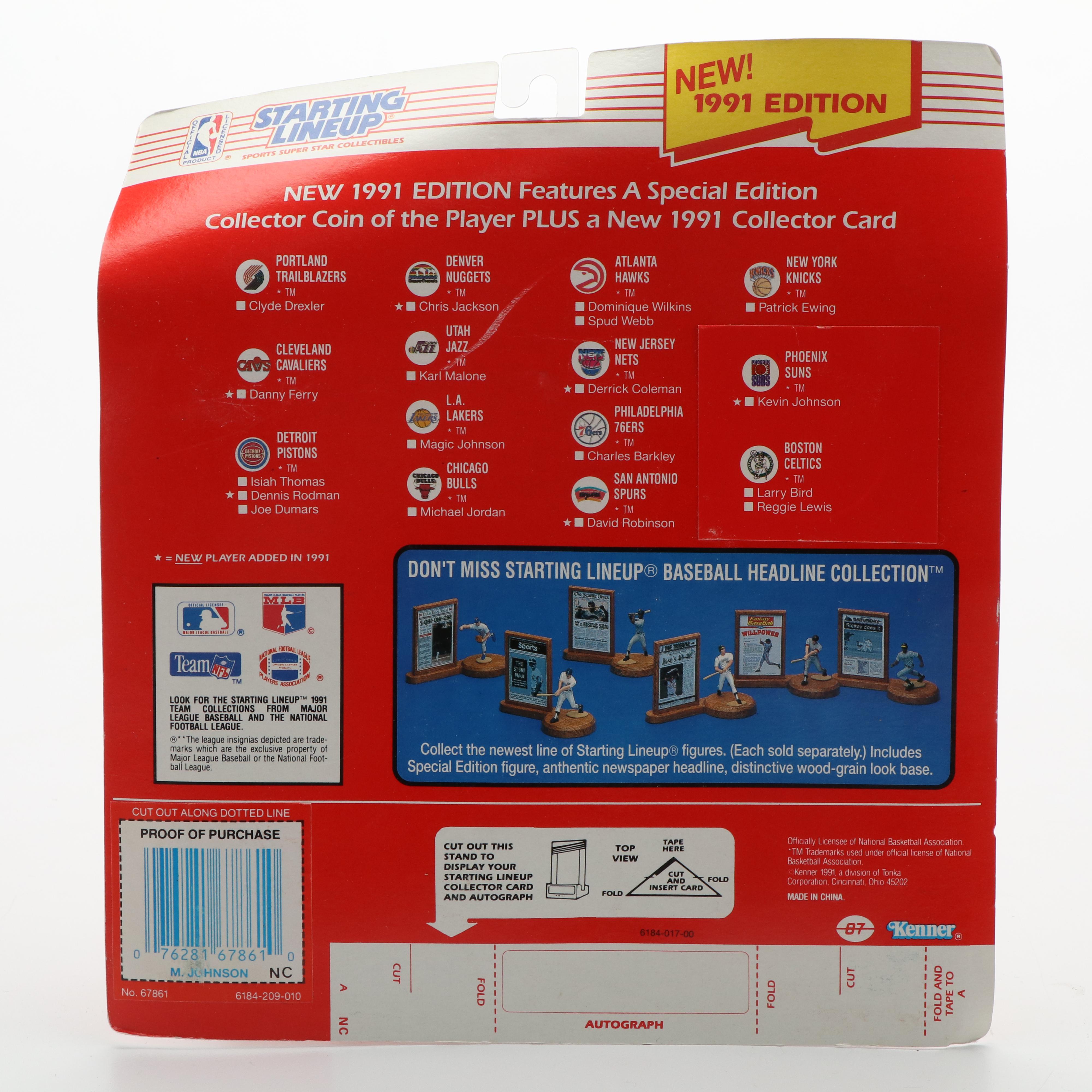 Starting Lineup Basketball Action Figures Featuring Michael Jordan and More