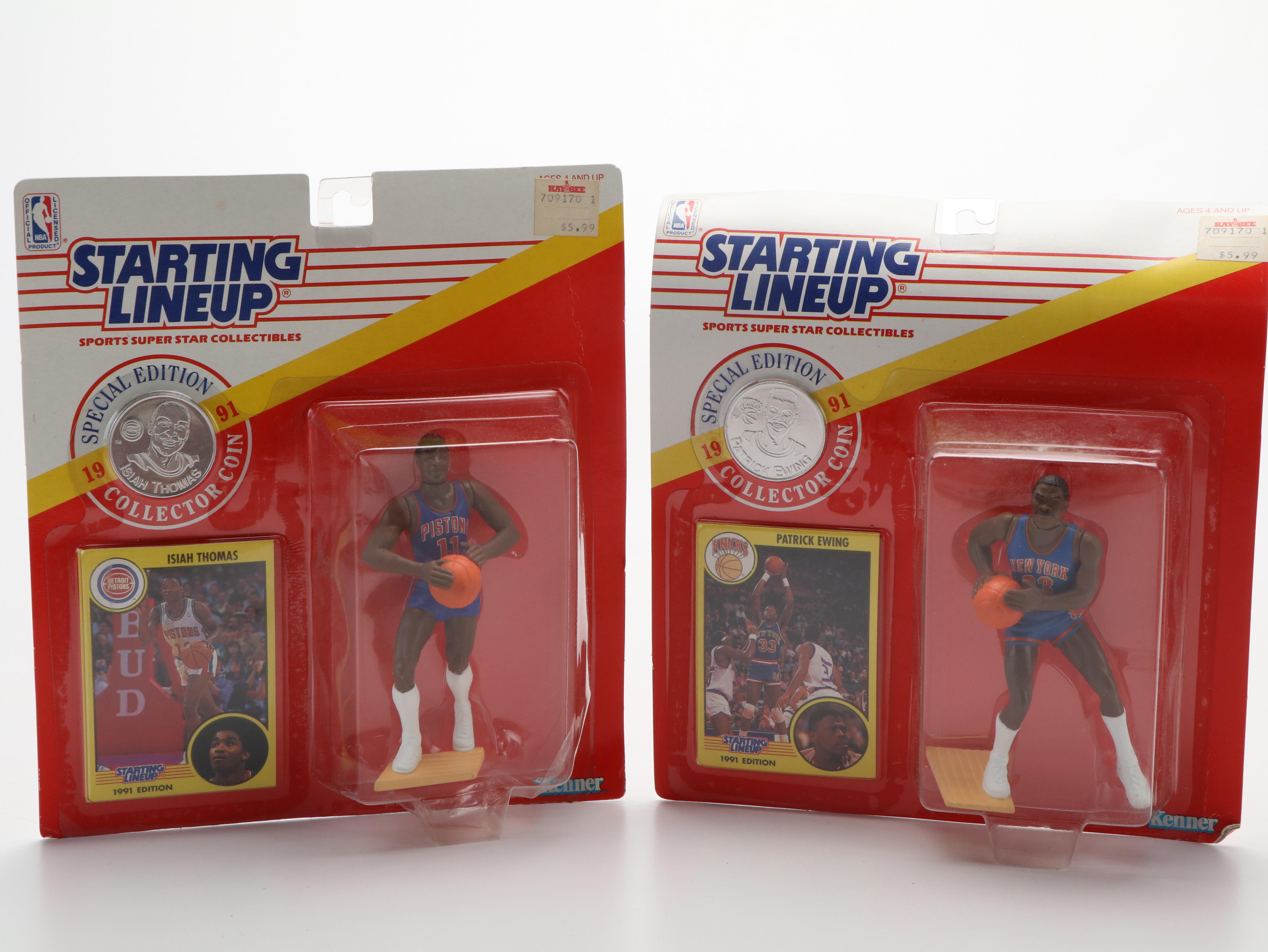 Starting Lineup Basketball Action Figures Featuring Michael Jordan and More