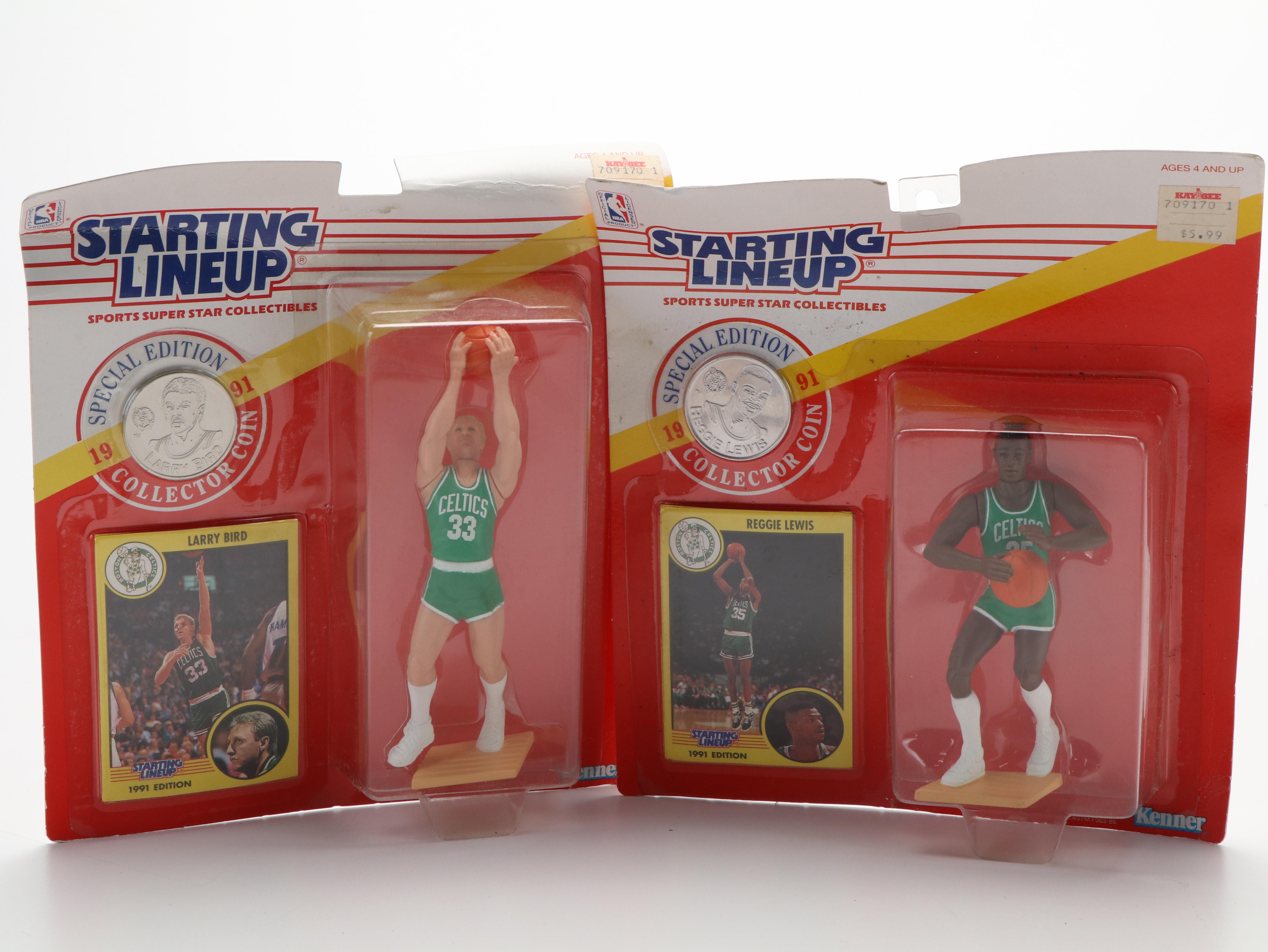 Starting Lineup Basketball Action Figures Featuring Michael Jordan and More