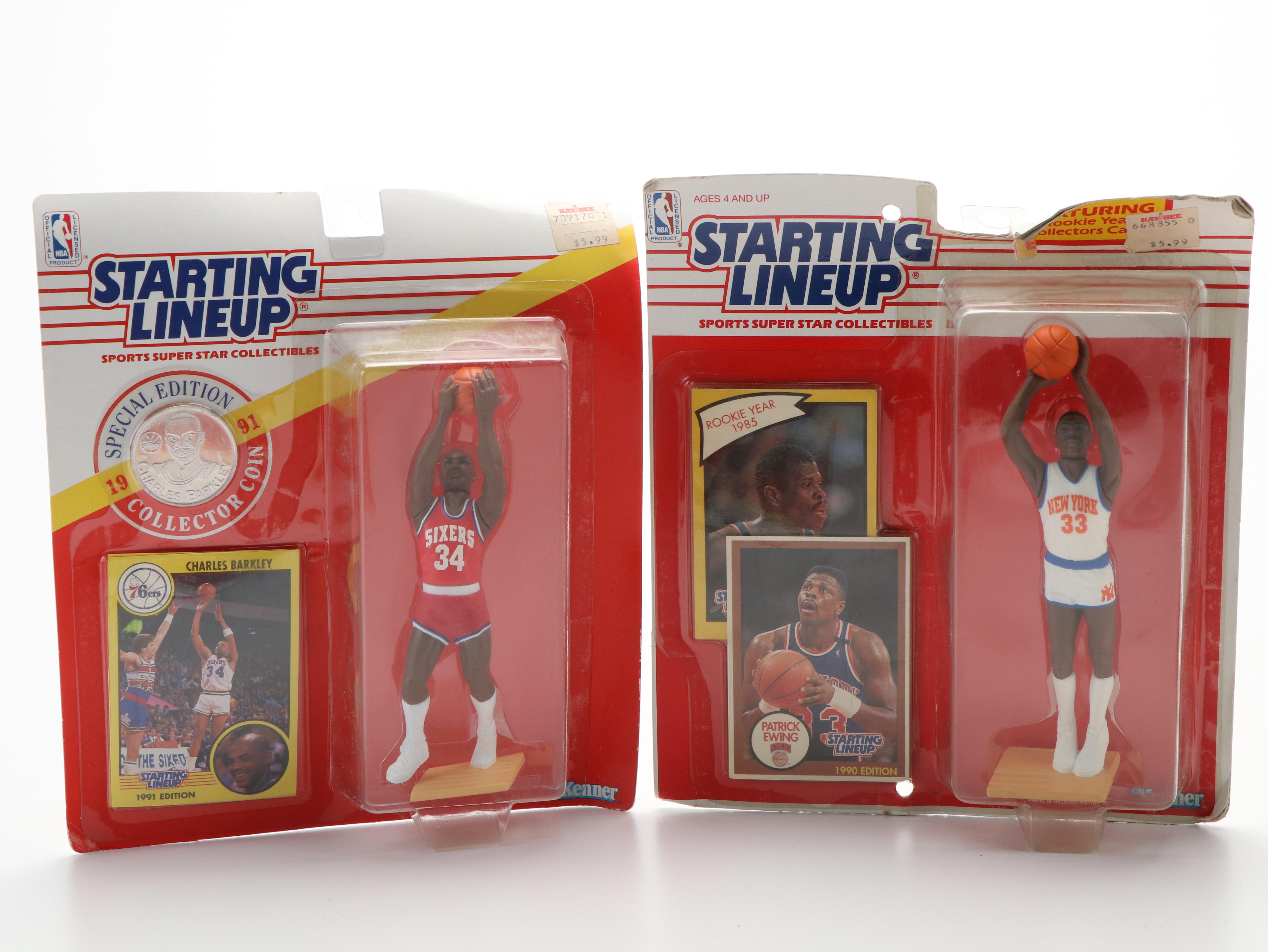 Starting Lineup Basketball Action Figures Featuring Michael Jordan and More