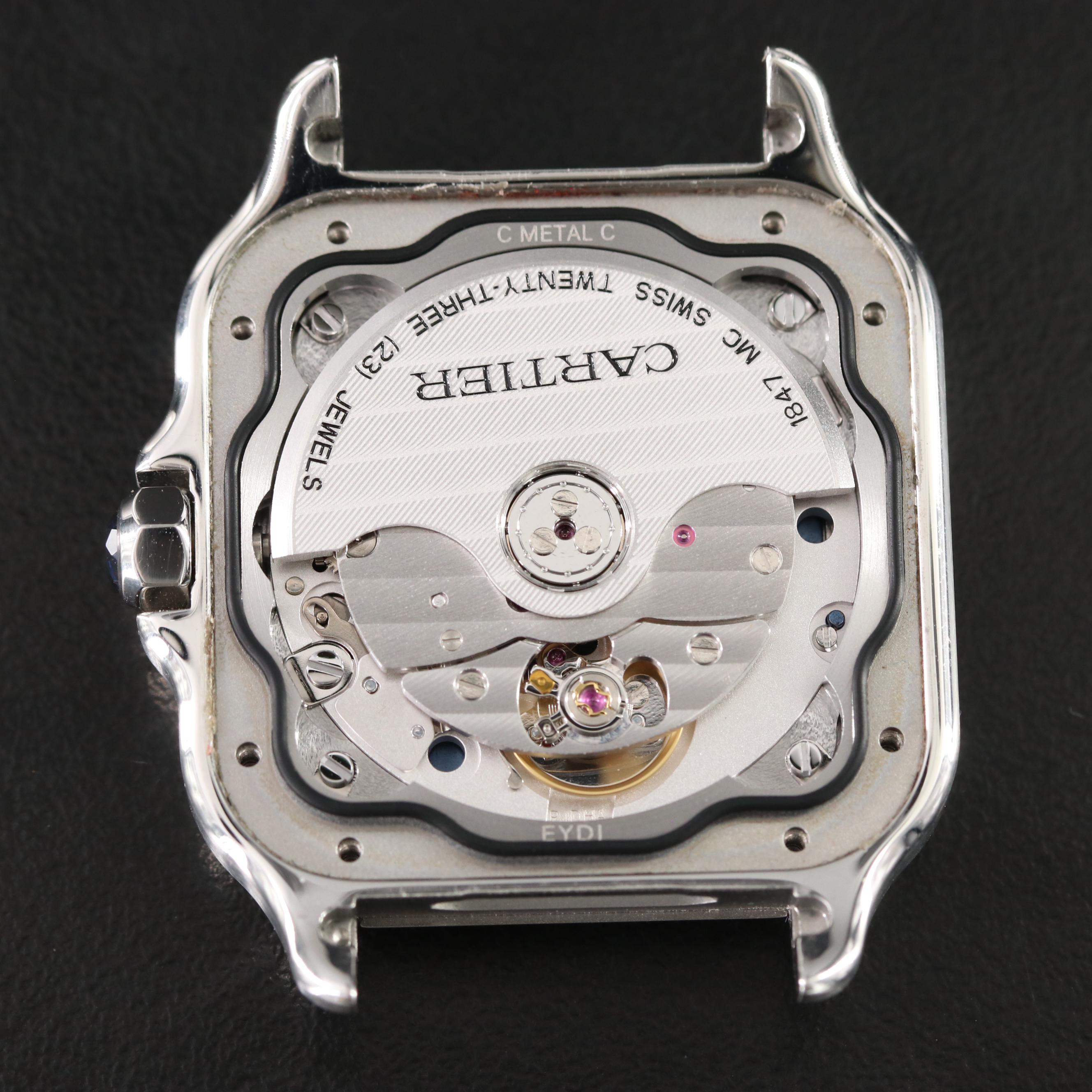 Cartier Santos de Cartier 4075 Blue Steel Automatic Watch