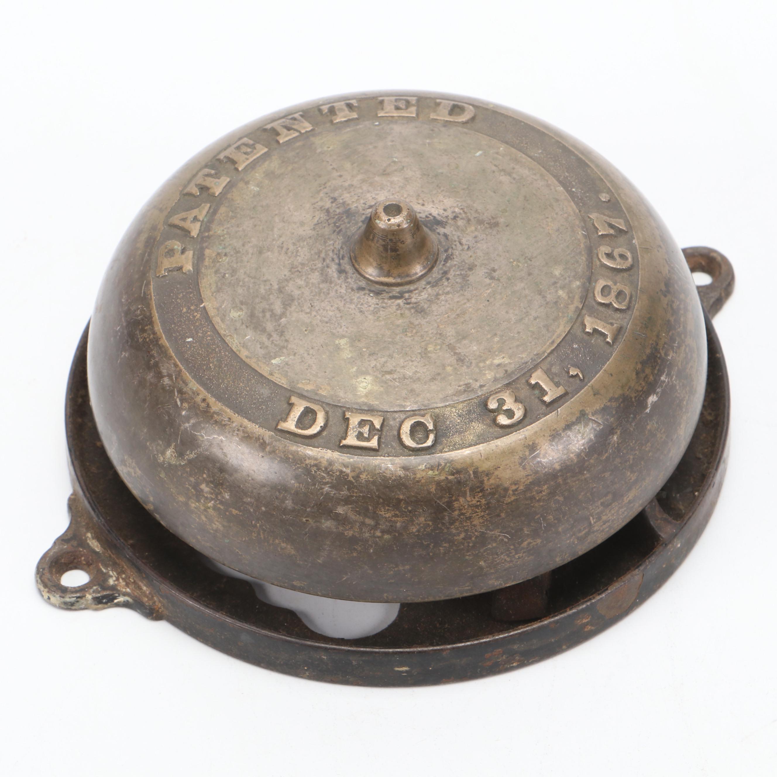 Late Victorian Metal Twist Door Bells, Late 19th Century