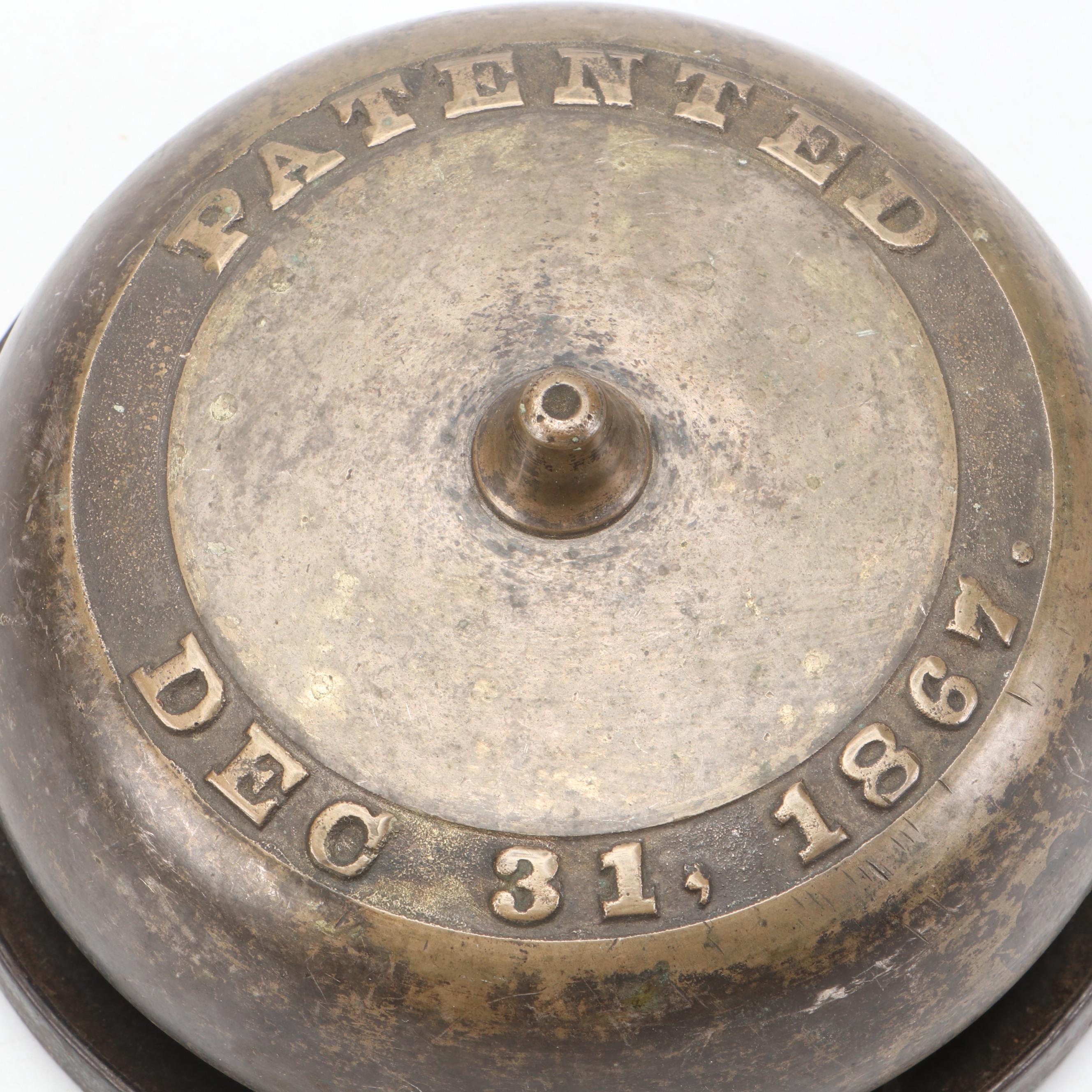 Late Victorian Metal Twist Door Bells, Late 19th Century