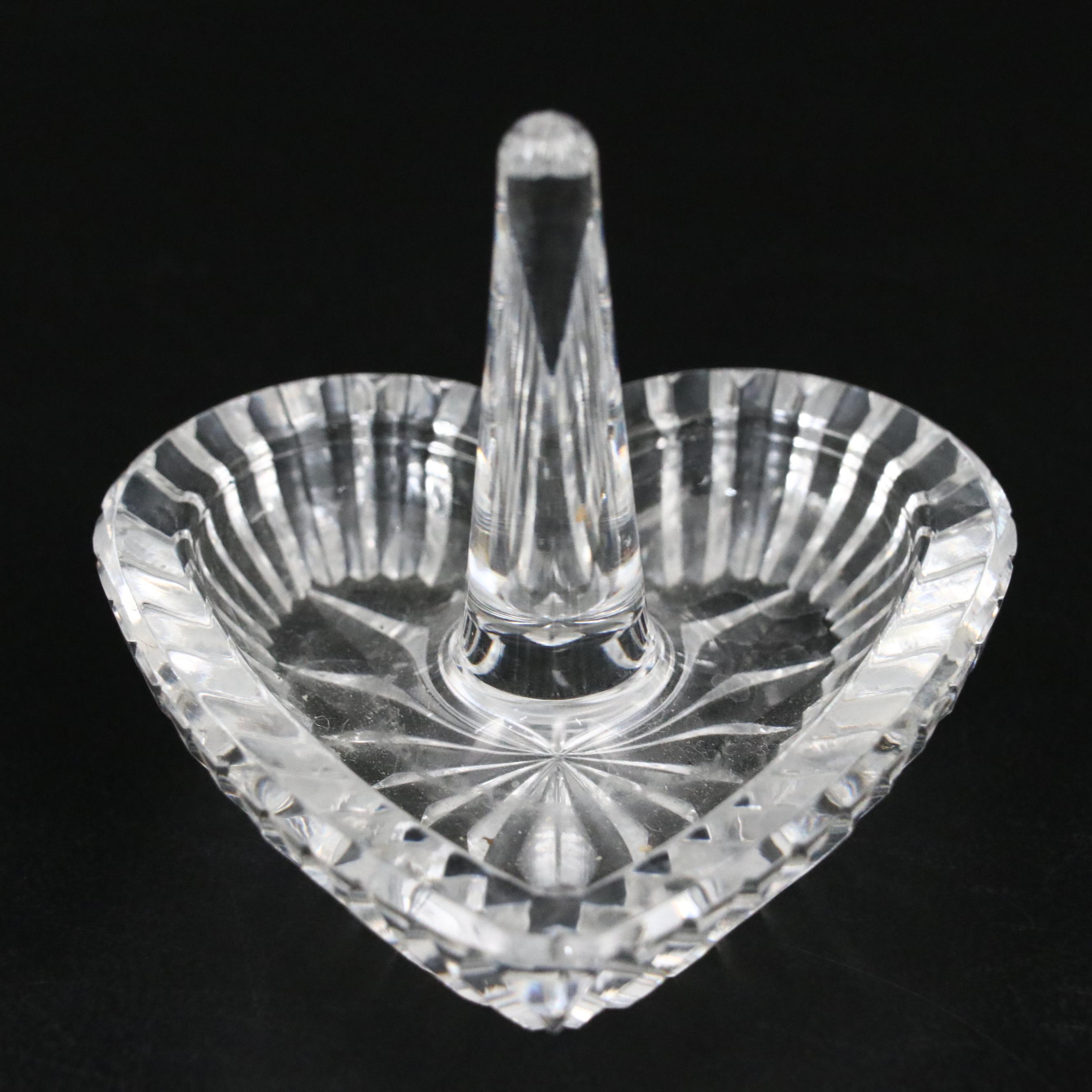 Waterford Crystal Heart and Round Ring Dishes