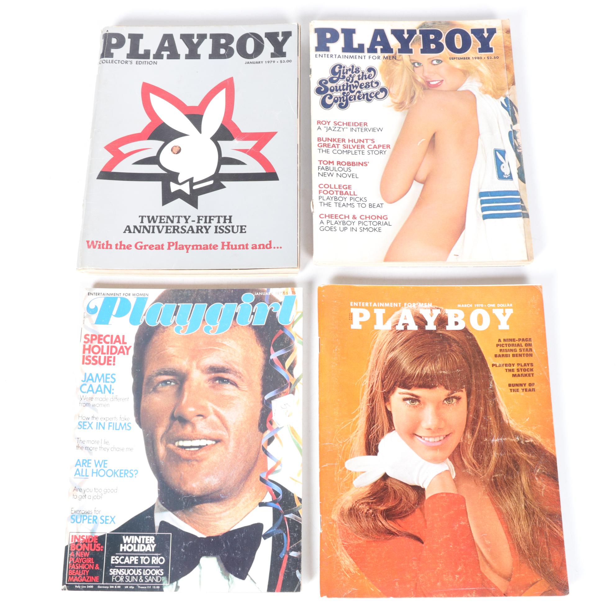 "Playboy" Magazine Collection Featuring 13th Anniversary Issue, 1967 to 1995
