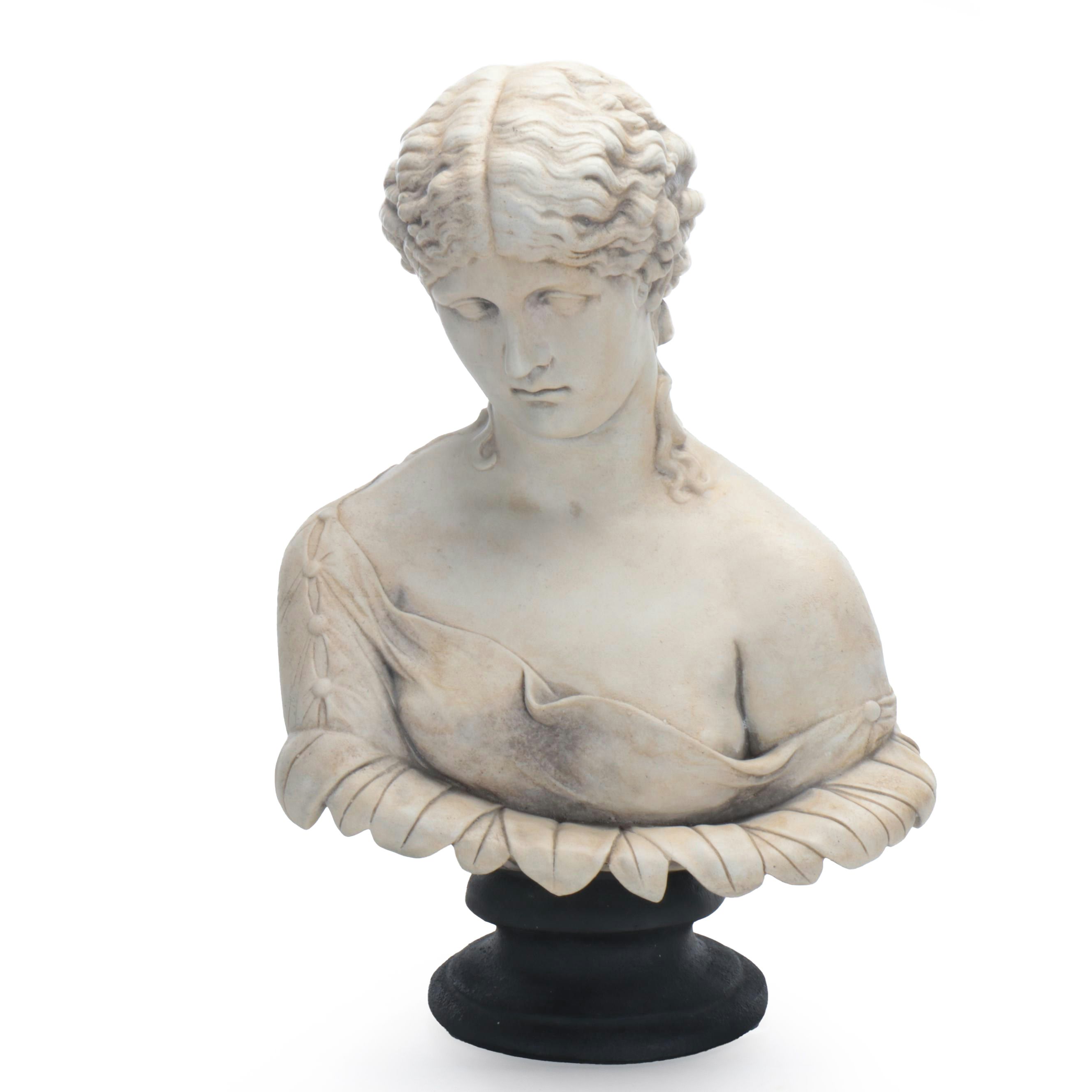 Victorian Style "Clytie" Bust after C. Delpech for Copeland