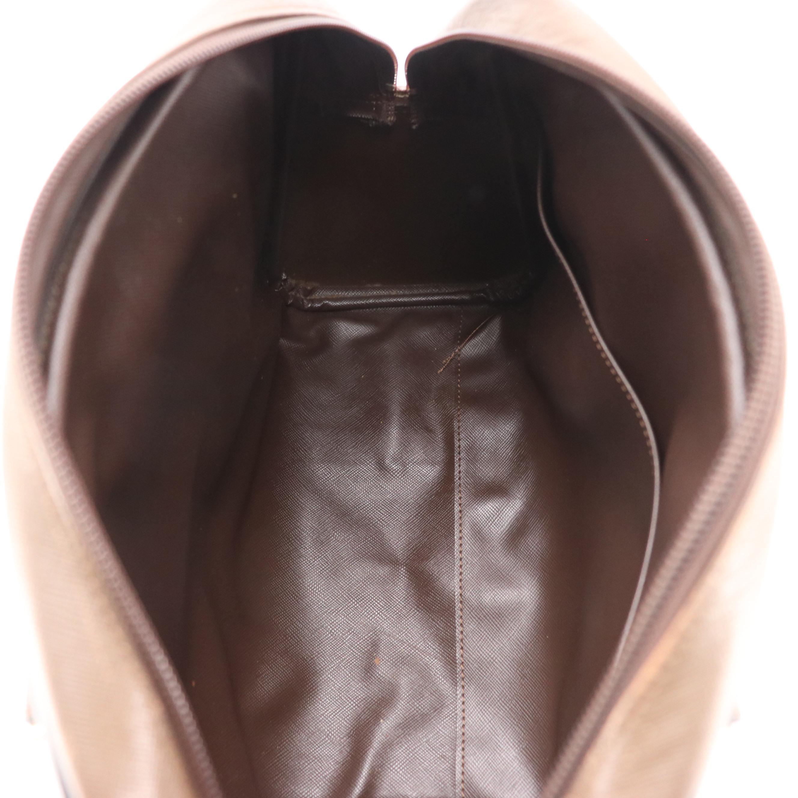 Burberrys Boston Duffle Bag in Windowpane Check Canvas and Leather