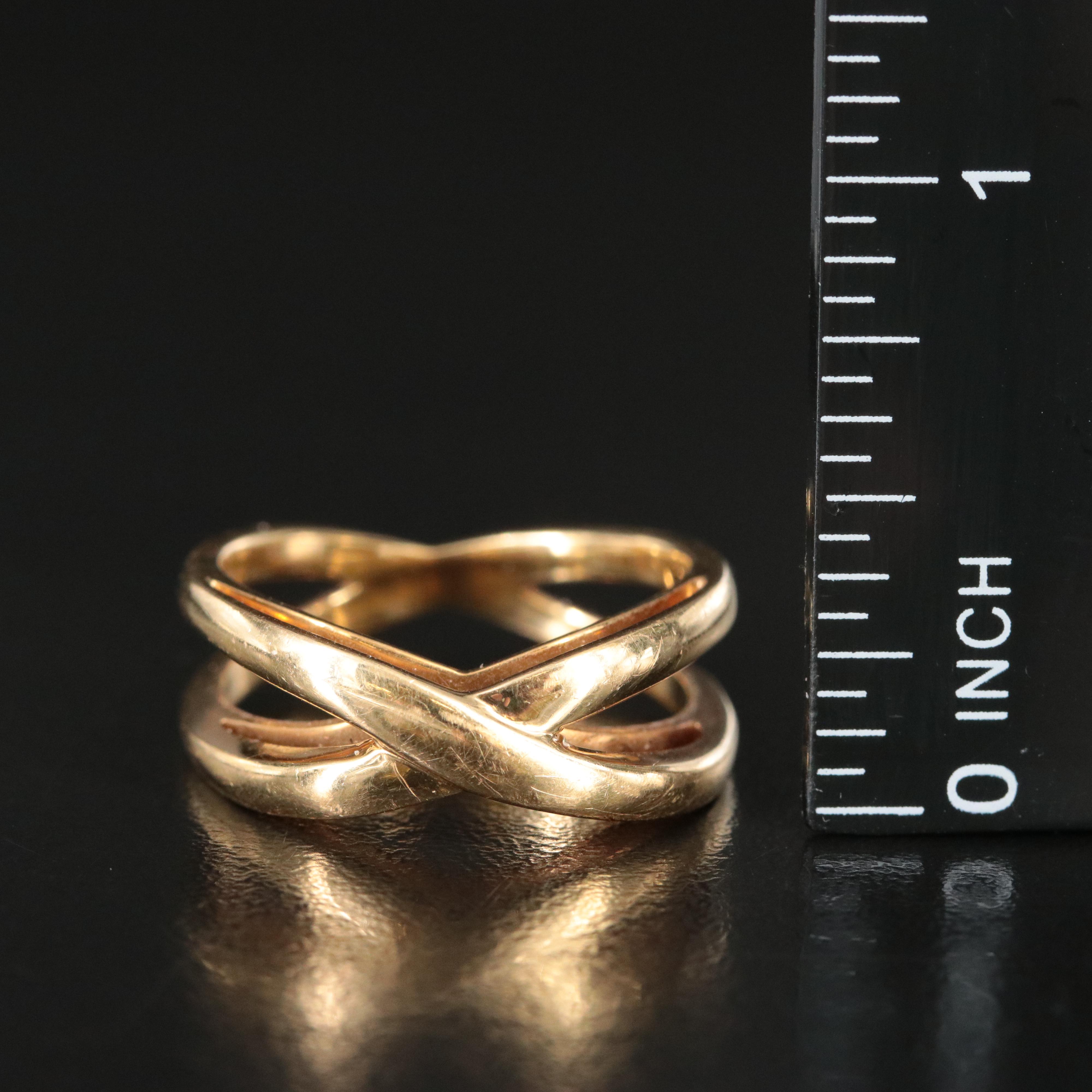 Tiffany & Co. 18K Infinity Double Crossover Ring