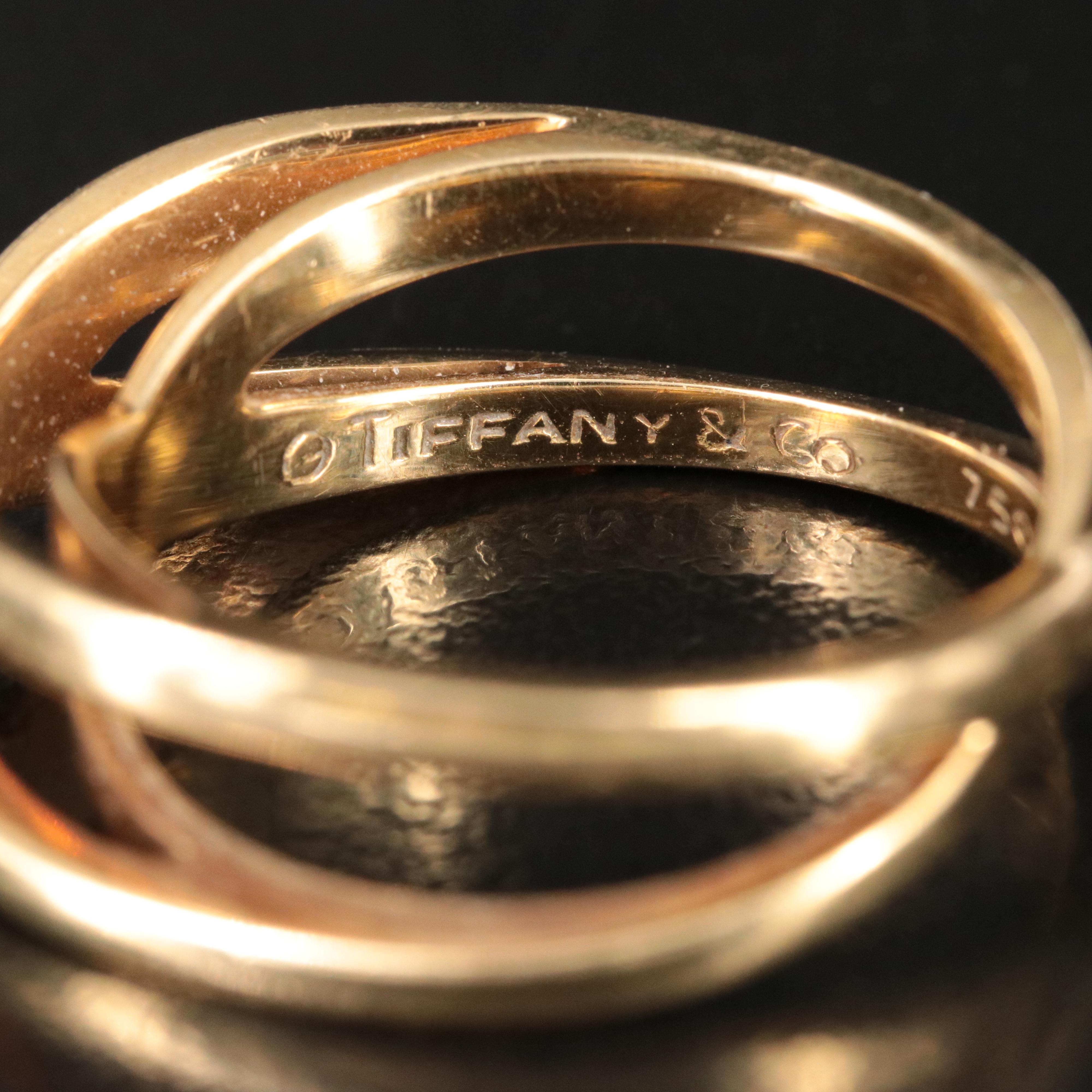 Tiffany & Co. 18K Infinity Double Crossover Ring
