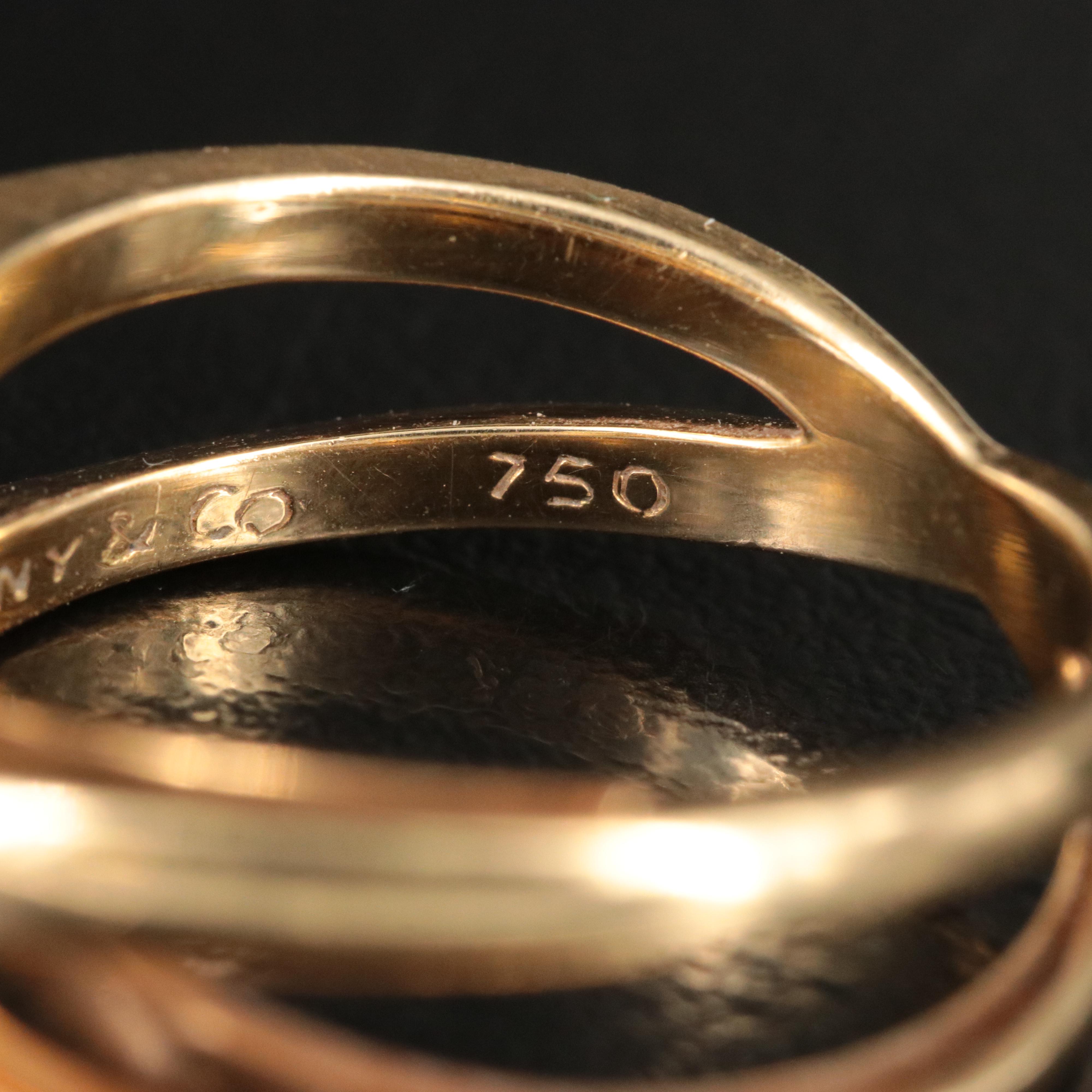 Tiffany & Co. 18K Infinity Double Crossover Ring