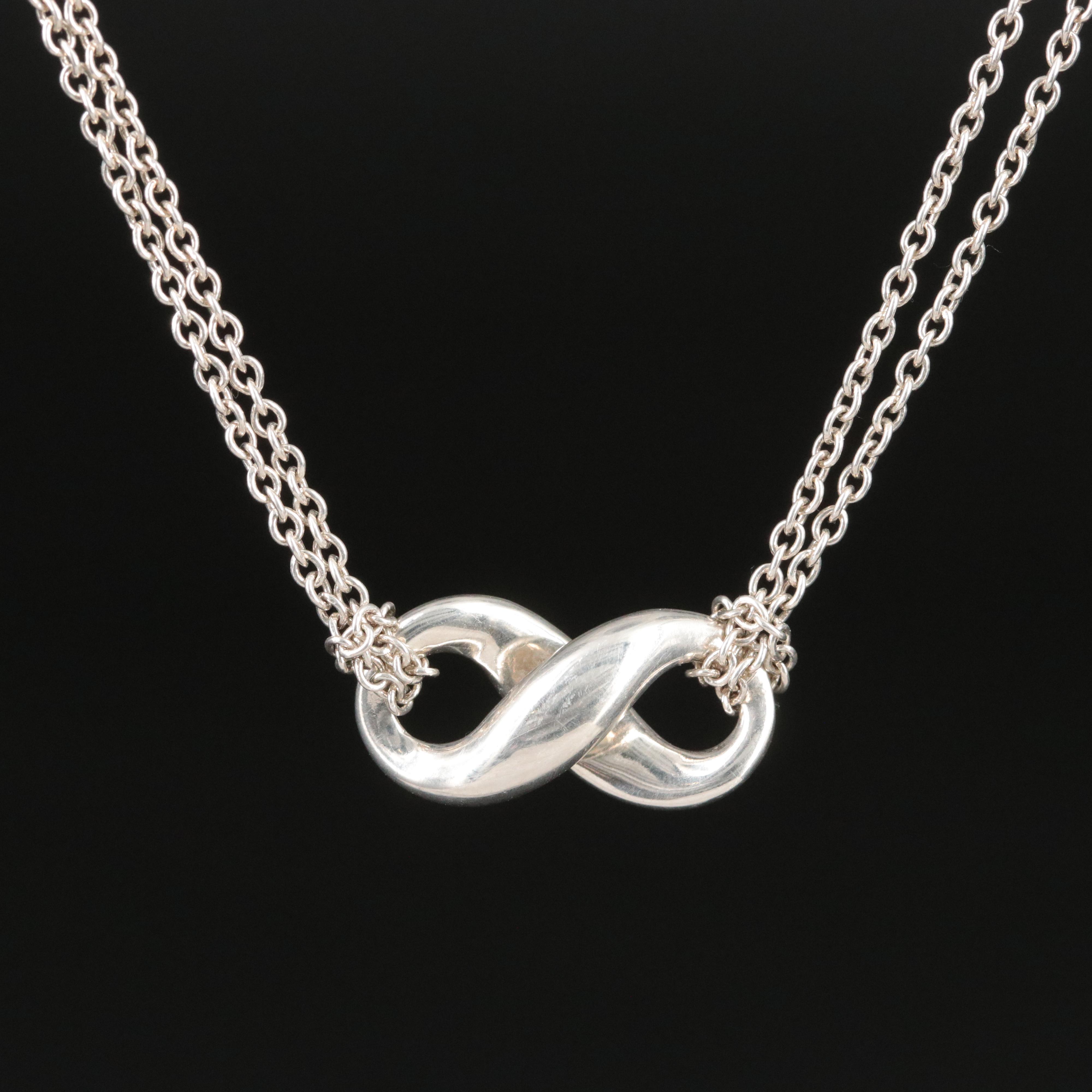 Tiffany & Co. Sterling Infinity Necklace
