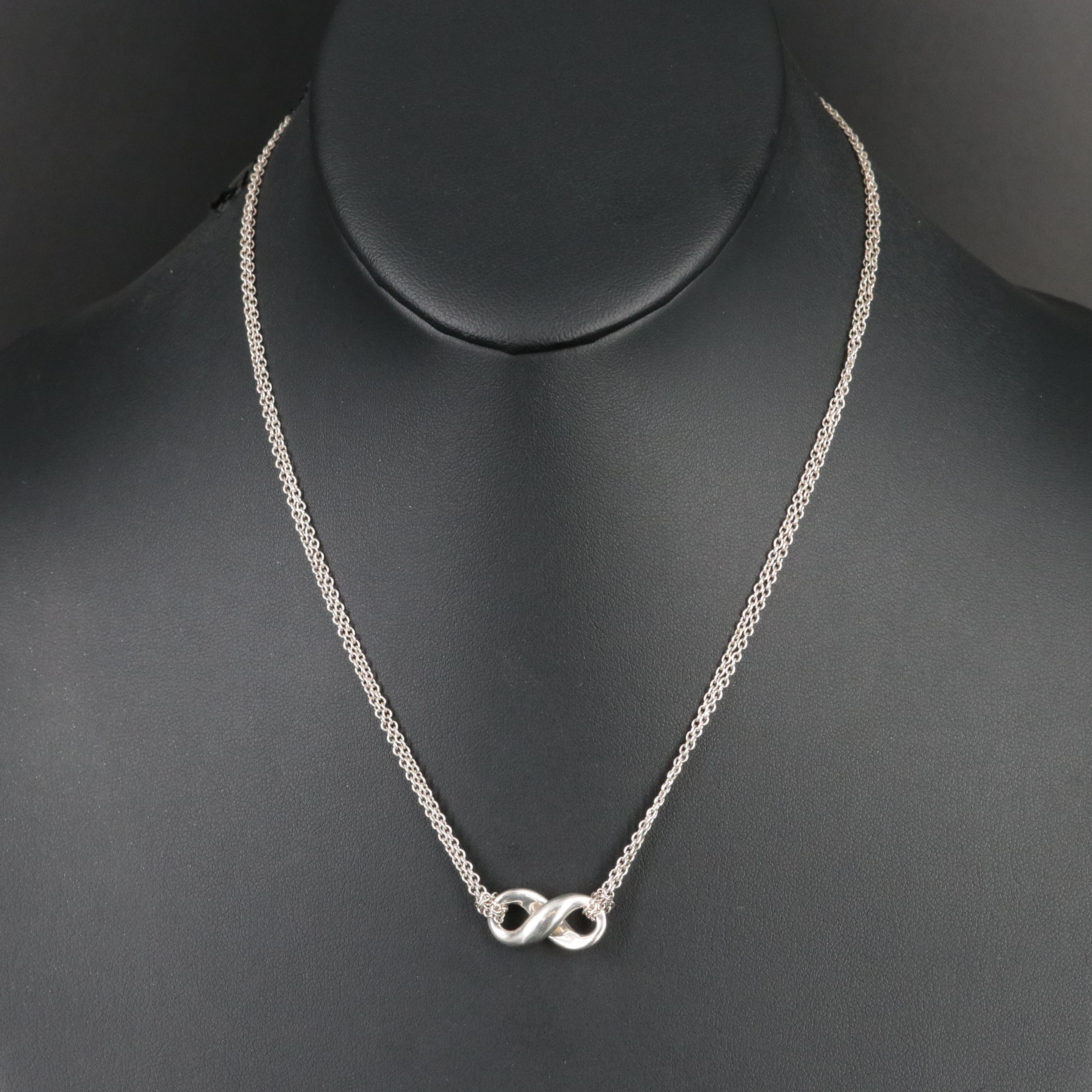 Tiffany & Co. Sterling Infinity Necklace