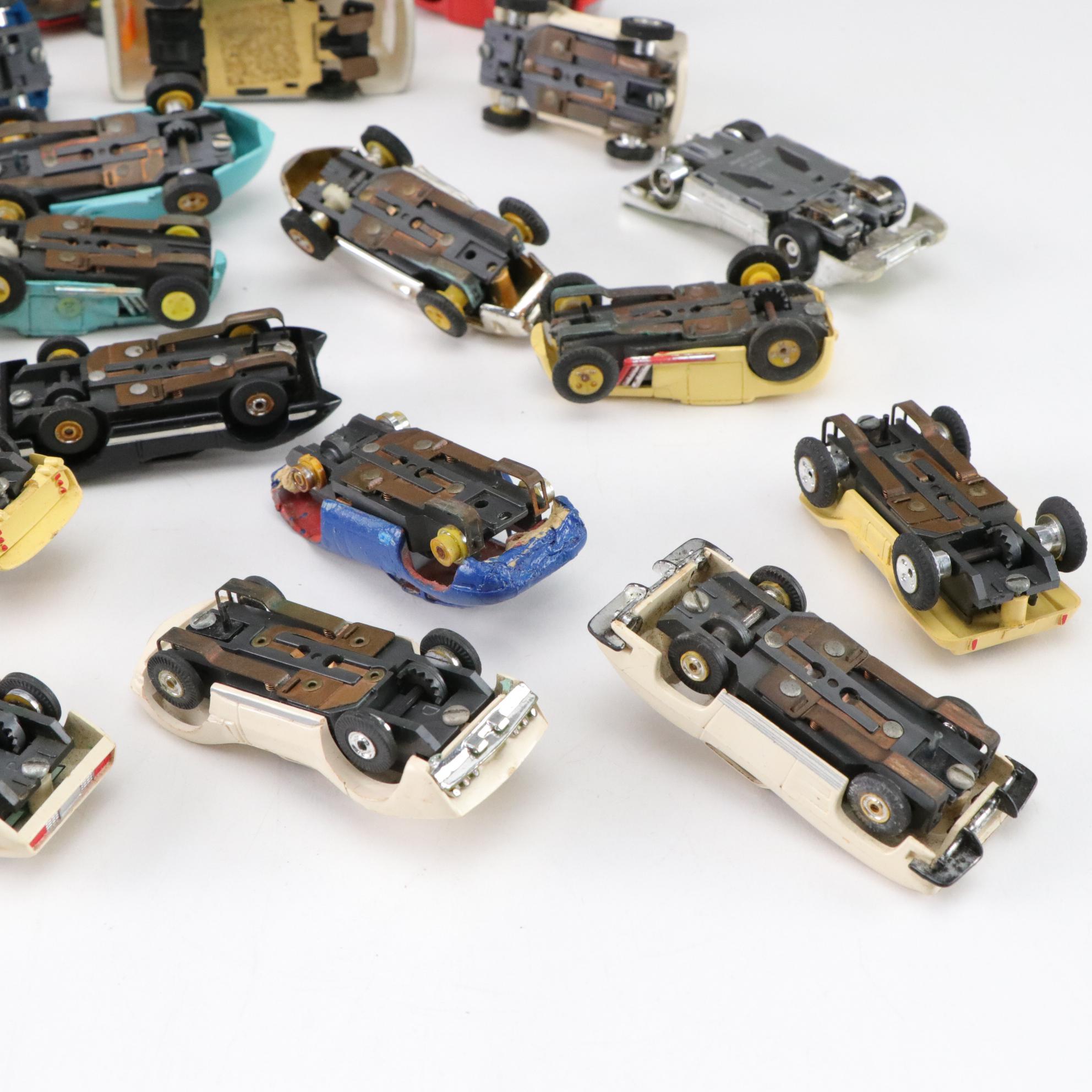 Aurora 60s T-Jet Slot Cars, Mako Shark, Dune Buggy, Magusta, Hot Road & More