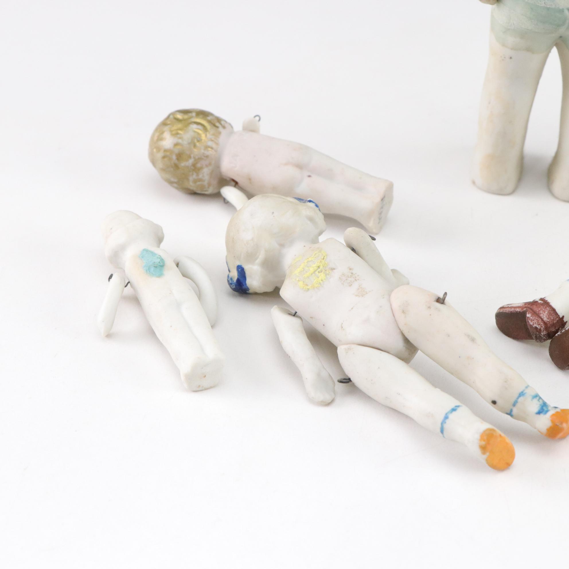 Antique Bisque Kewpies and Jointed Dolls, Many Made In Japan