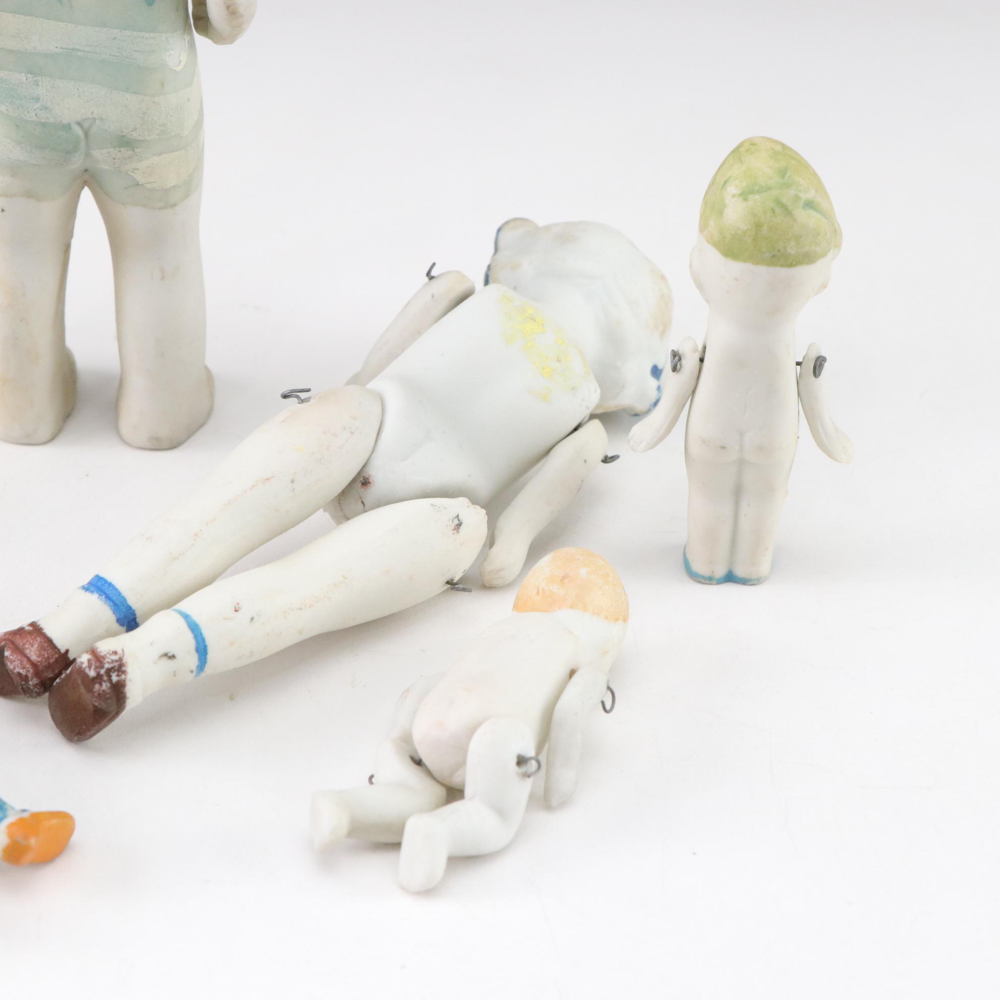 Antique Bisque Kewpies and Jointed Dolls, Many Made In Japan