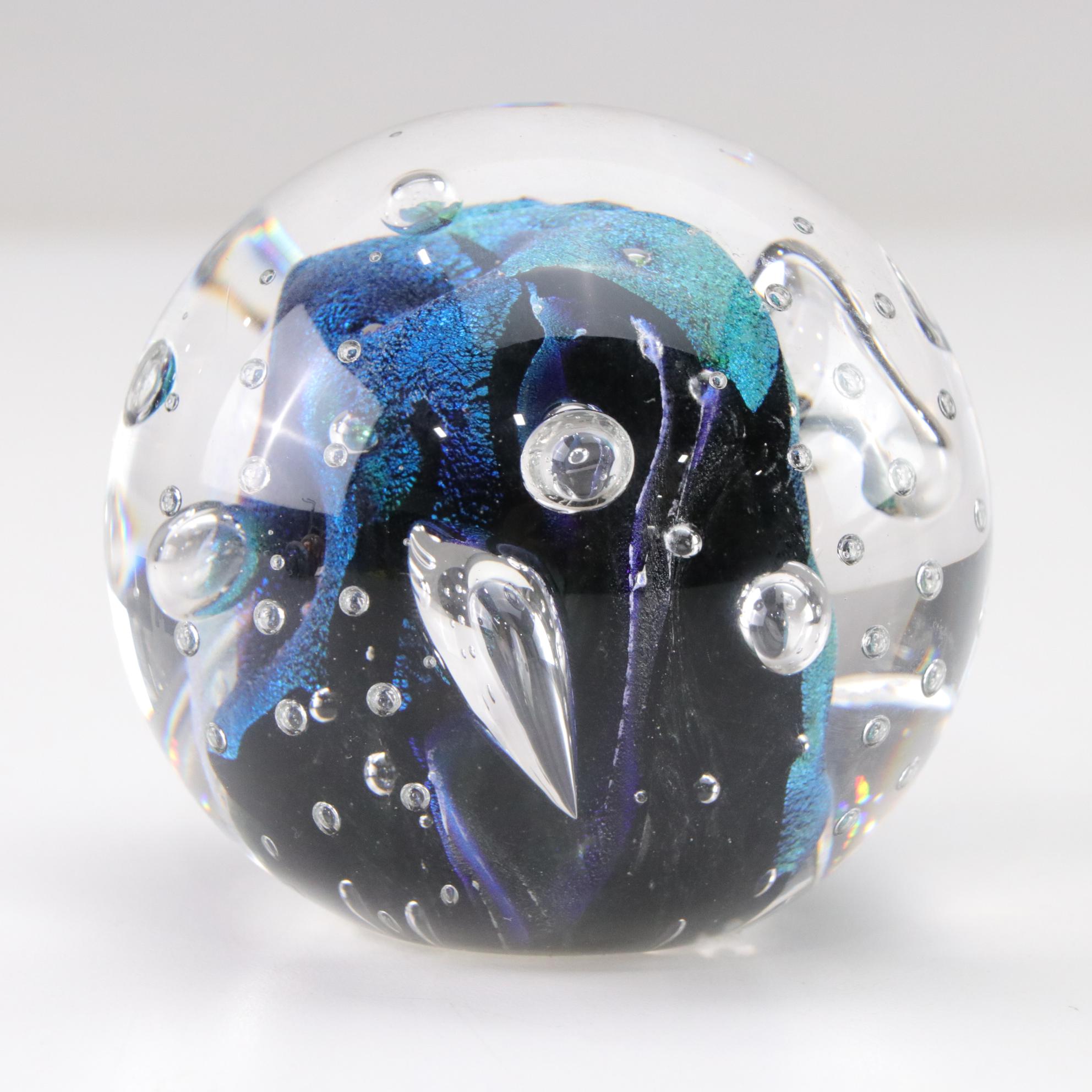 Ron Schuster, Marilyn Kimble Holt, and Caitlin Burch Art Glass Paperweights
