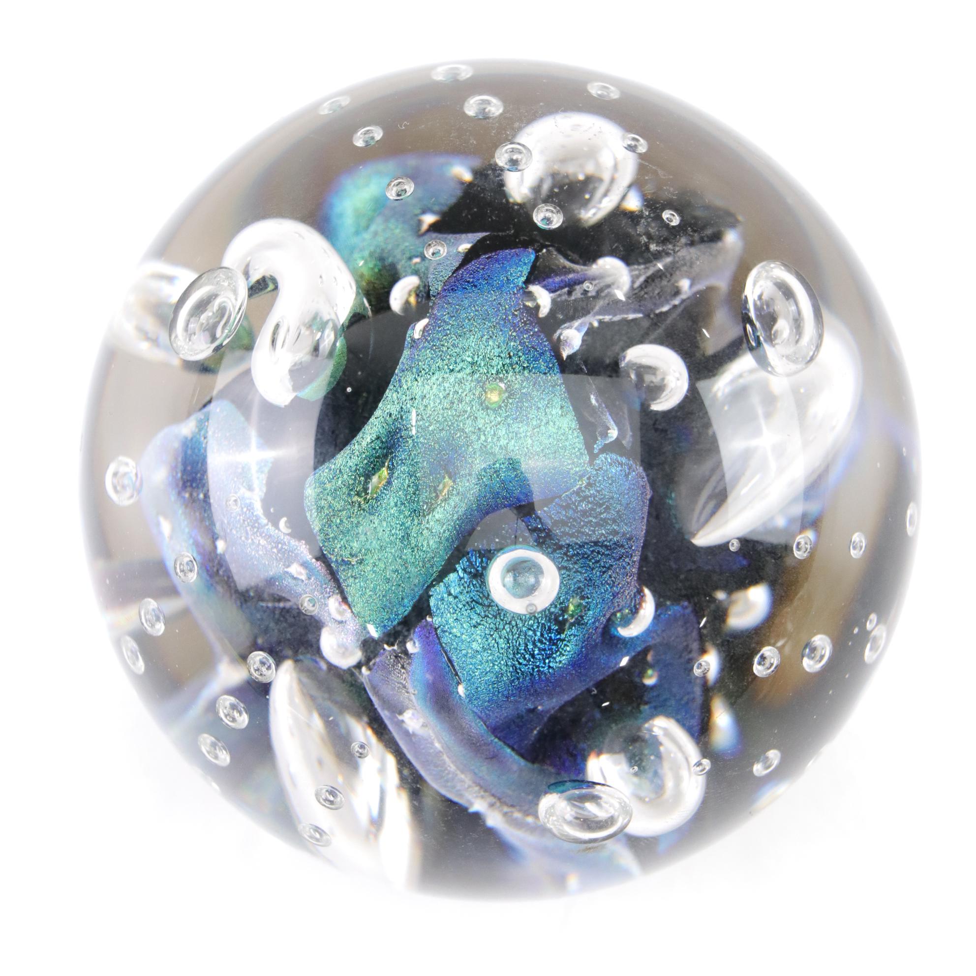 Ron Schuster, Marilyn Kimble Holt, and Caitlin Burch Art Glass Paperweights