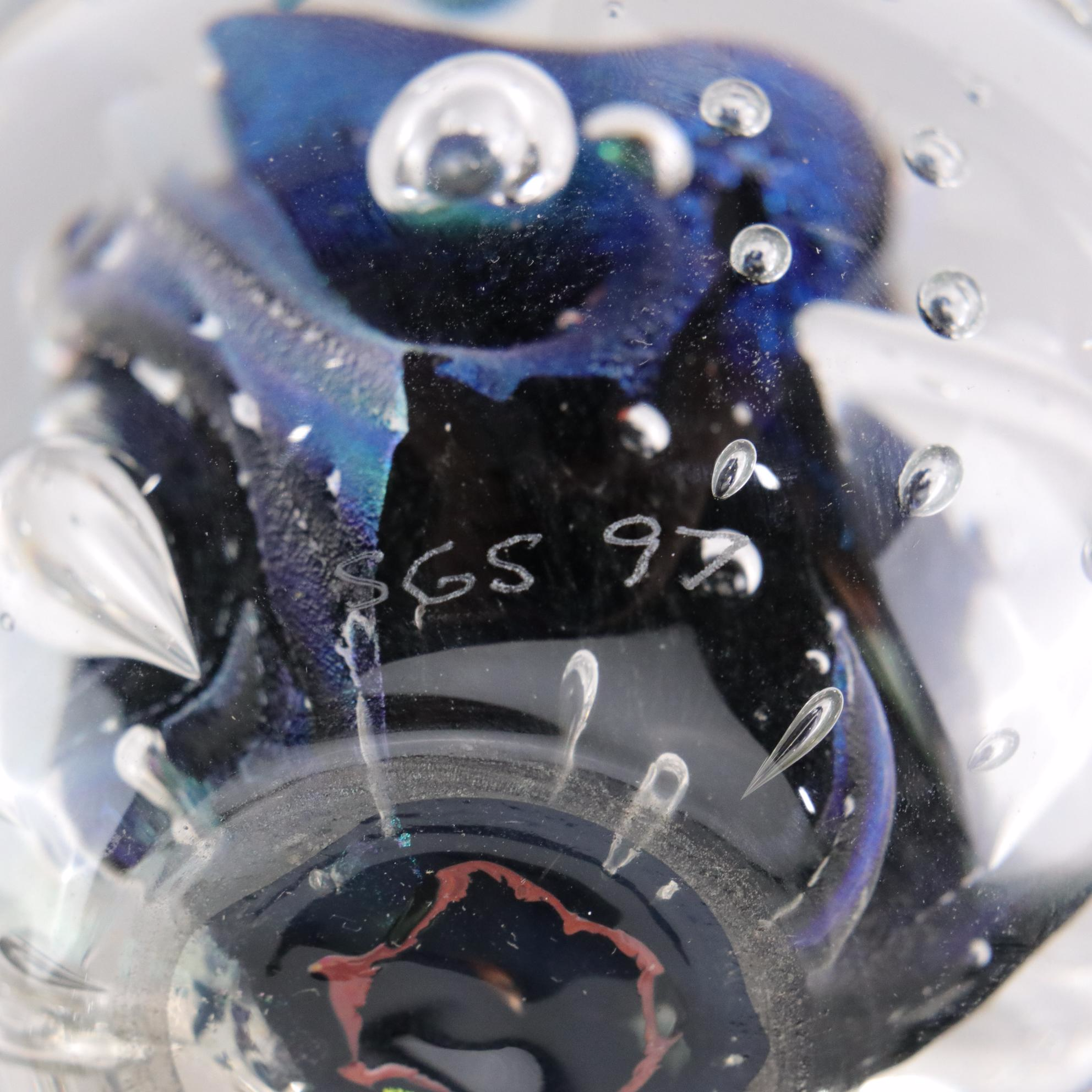 Ron Schuster, Marilyn Kimble Holt, and Caitlin Burch Art Glass Paperweights