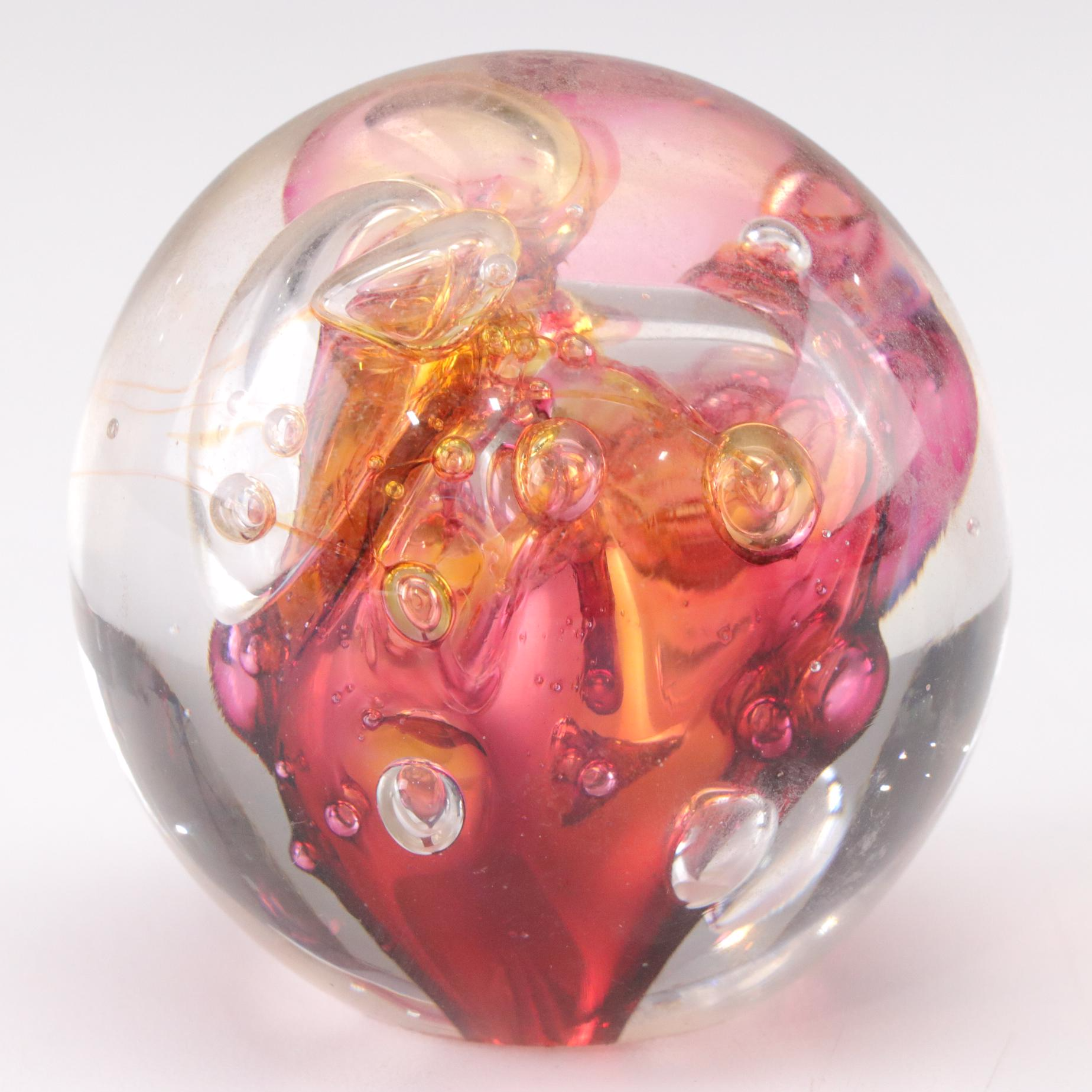 Ron Schuster, Marilyn Kimble Holt, and Caitlin Burch Art Glass Paperweights