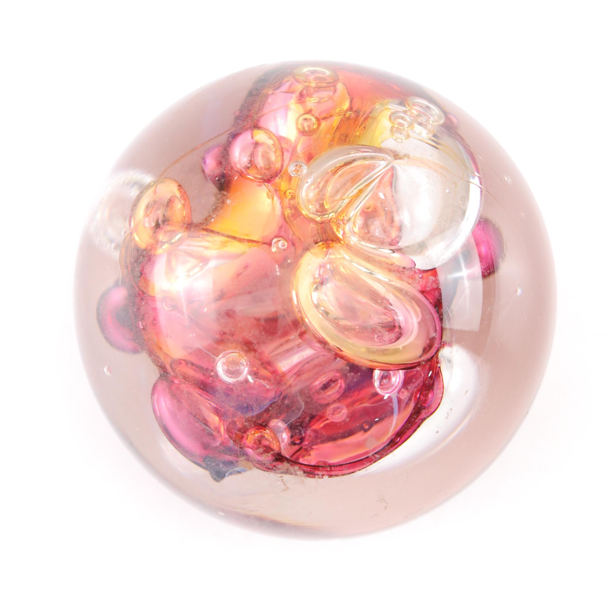 Ron Schuster, Marilyn Kimble Holt, and Caitlin Burch Art Glass Paperweights