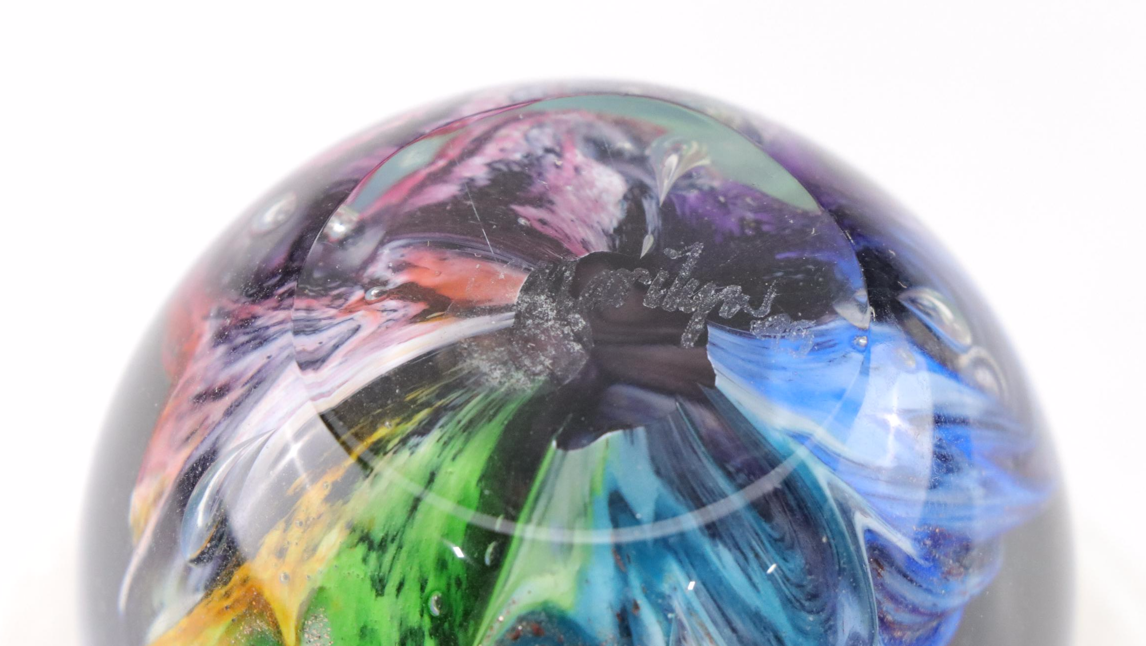 Ron Schuster, Marilyn Kimble Holt, and Caitlin Burch Art Glass Paperweights