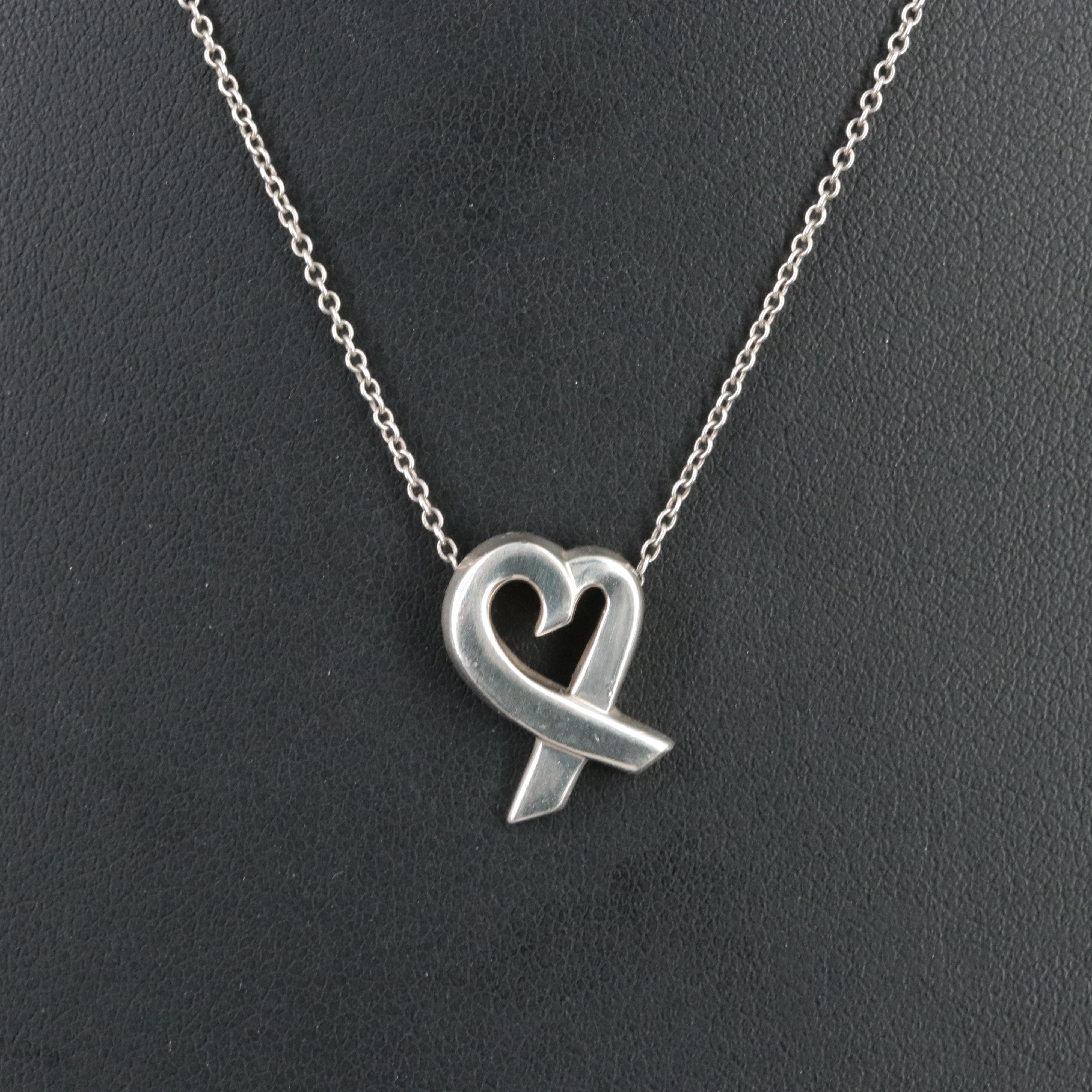 Paloma Picasso for Tiffany & Co. Loving Heart Sterling Necklace