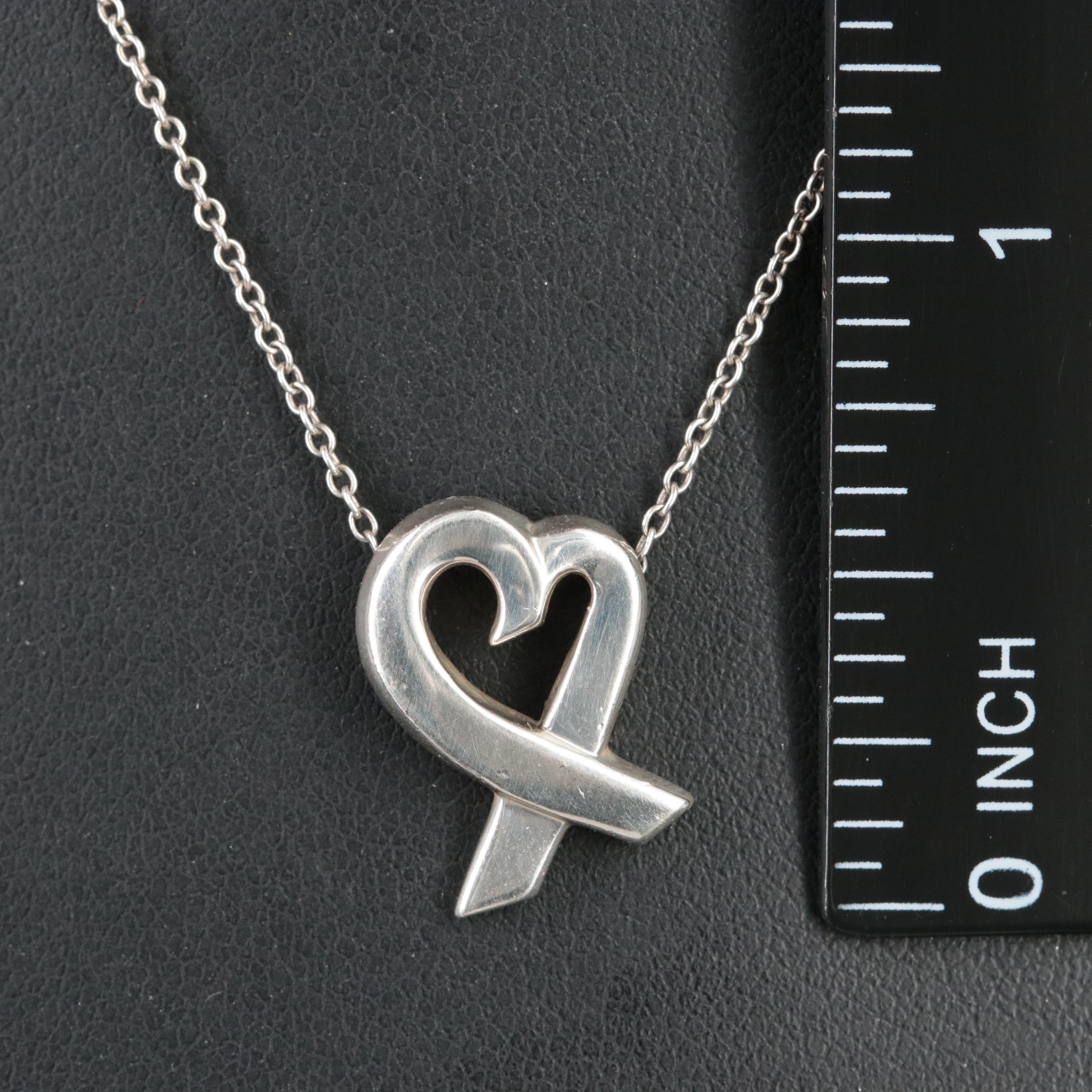 Paloma Picasso for Tiffany & Co. Loving Heart Sterling Necklace