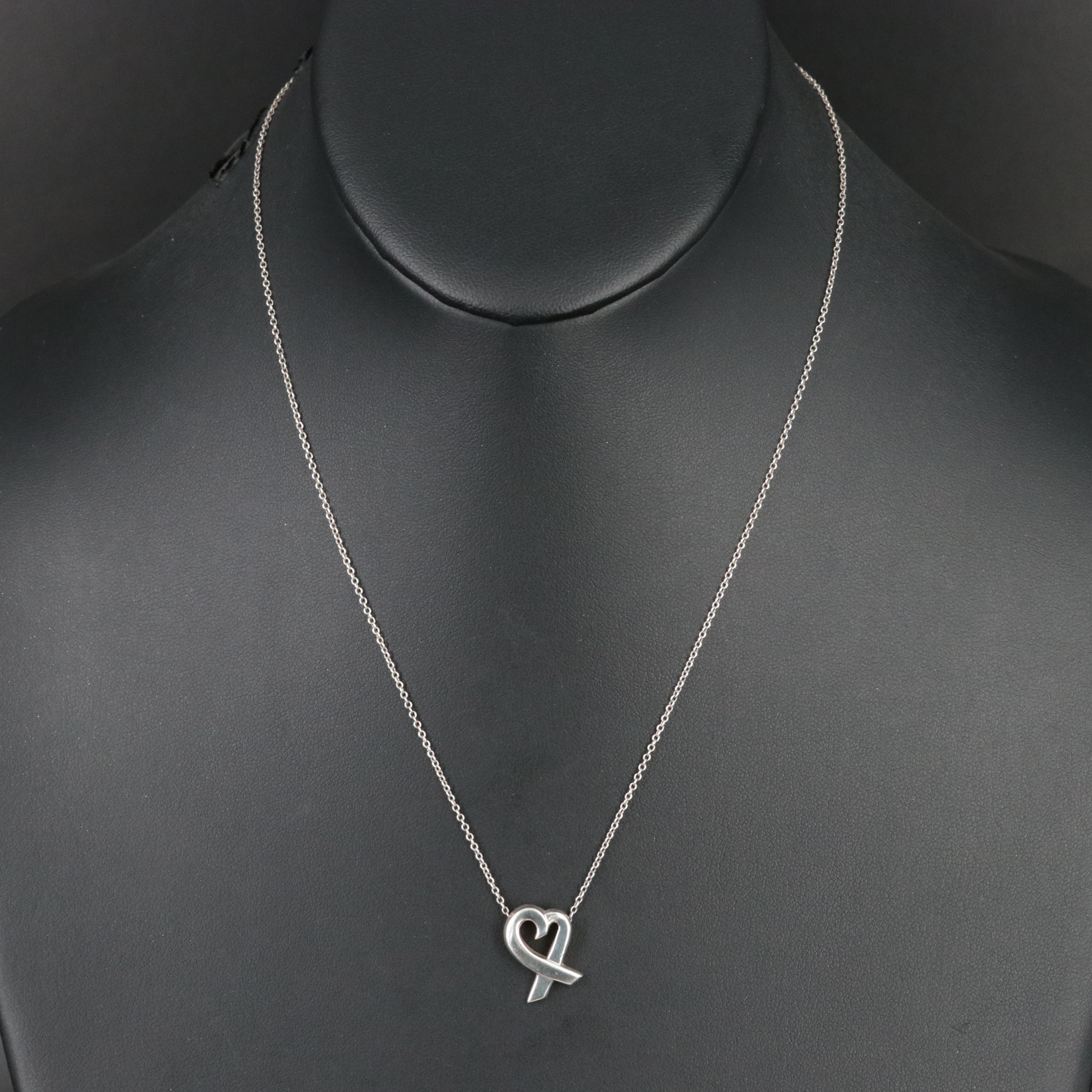 Paloma Picasso for Tiffany & Co. Loving Heart Sterling Necklace