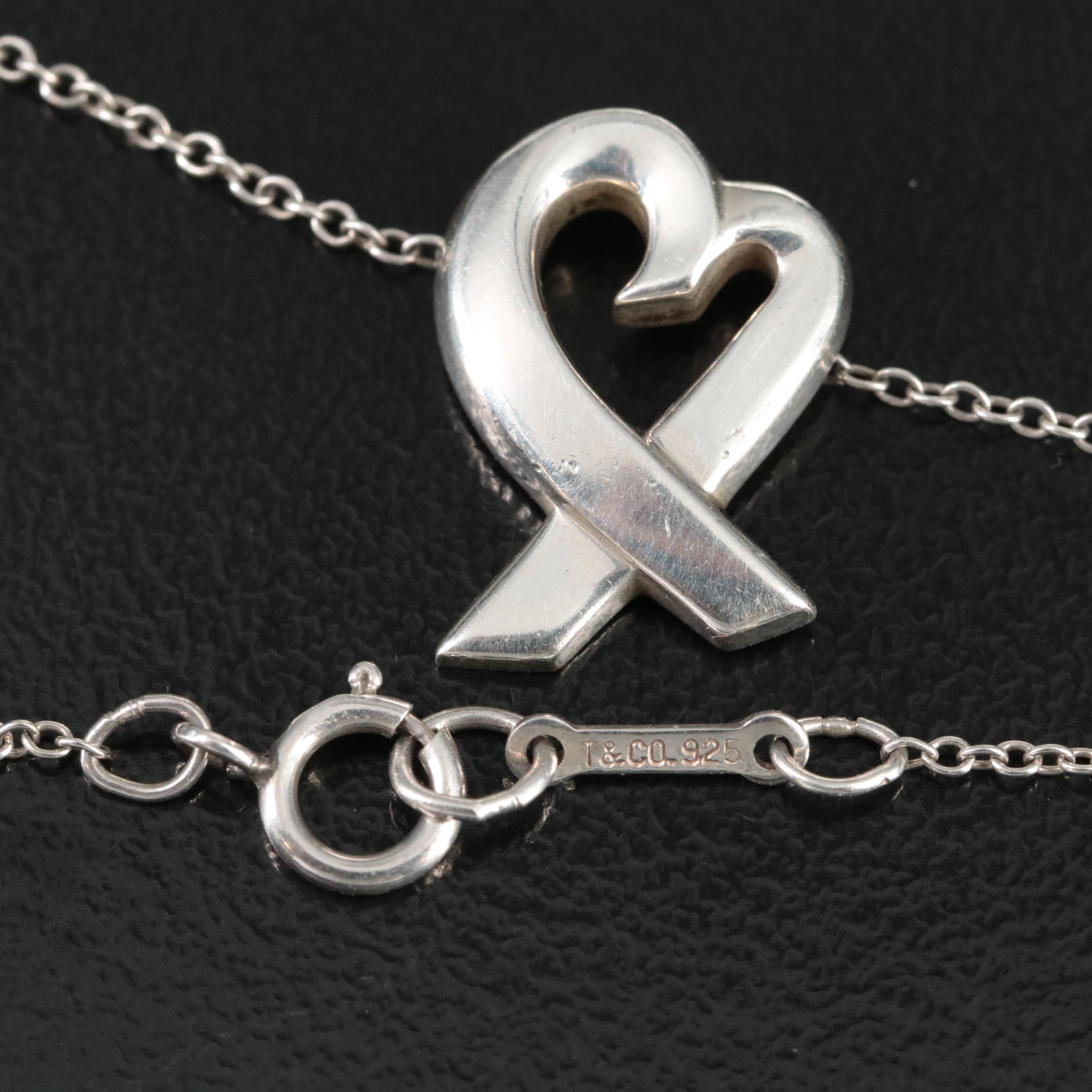 Paloma Picasso for Tiffany & Co. Loving Heart Sterling Necklace