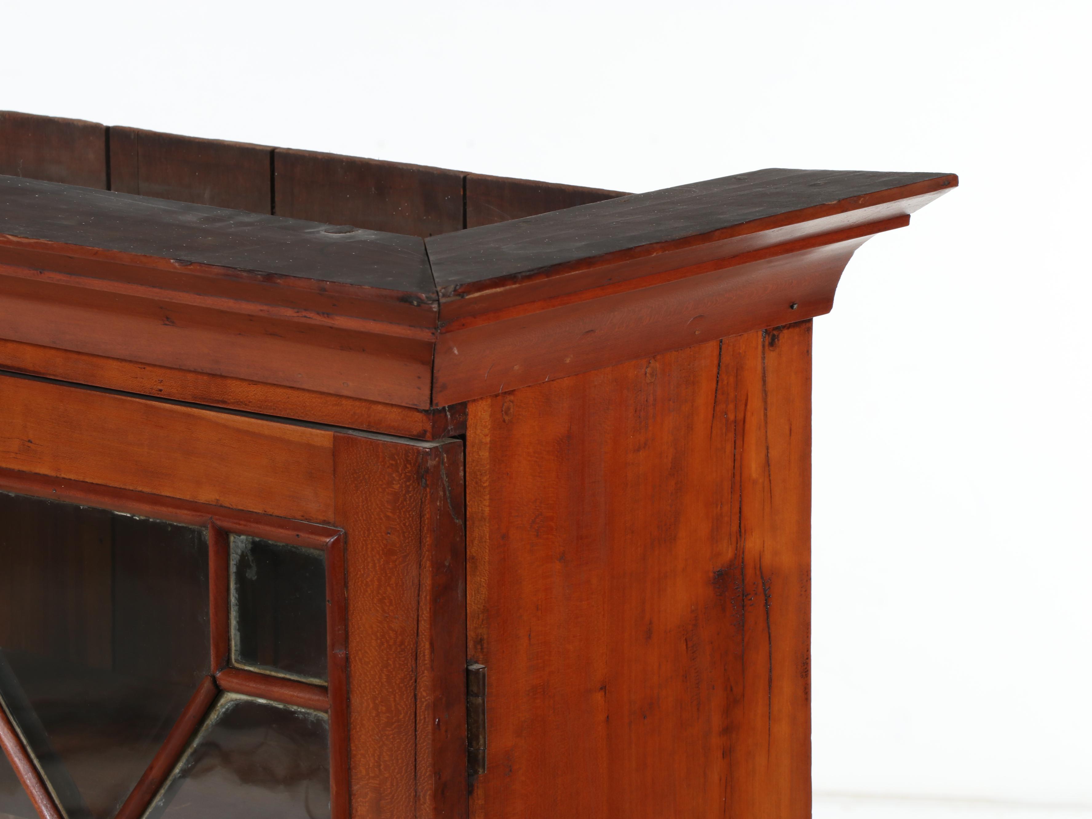 American Cherrywood and Glazed-Door Bookcase, 19th Century