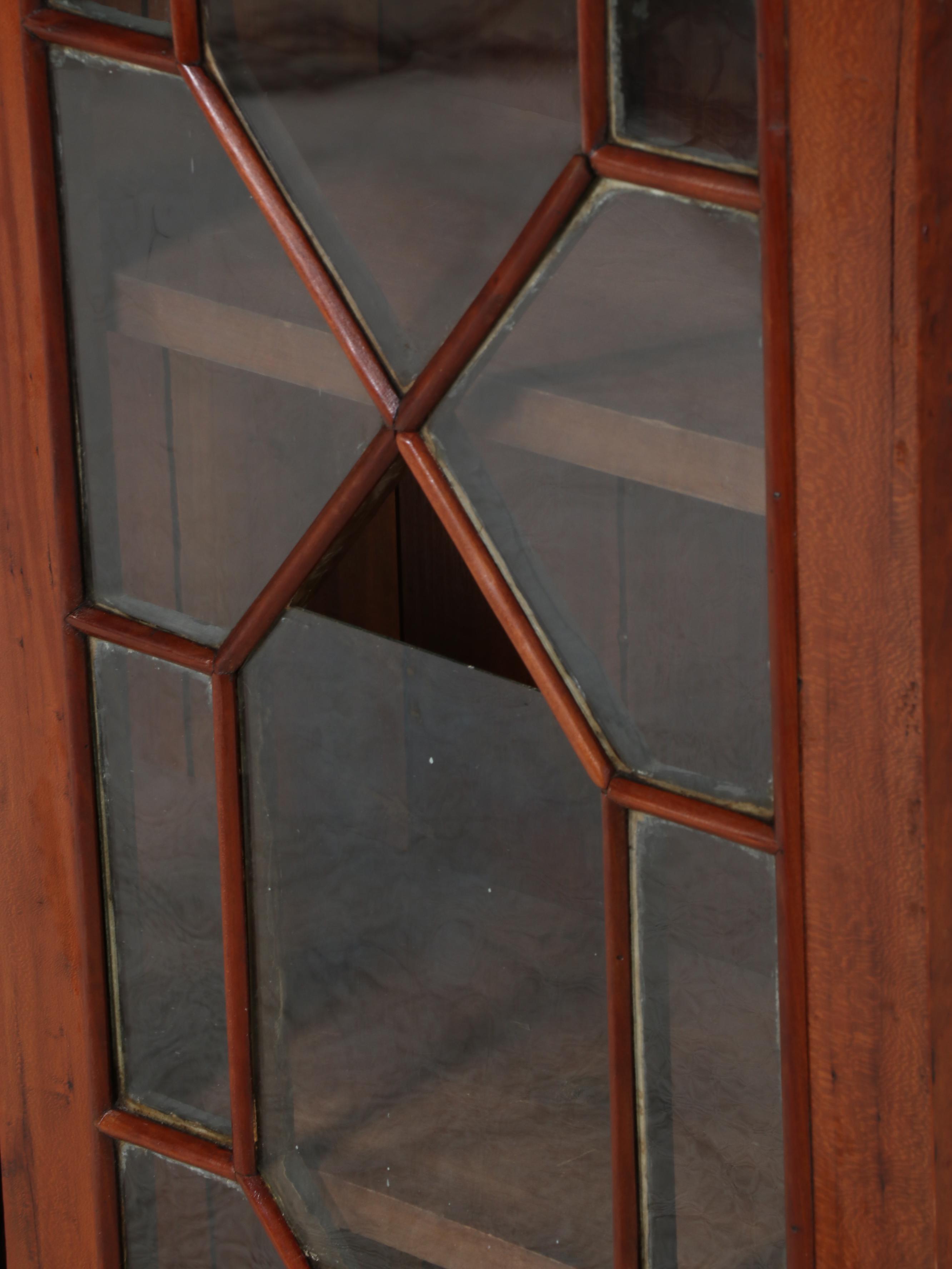 American Cherrywood and Glazed-Door Bookcase, 19th Century