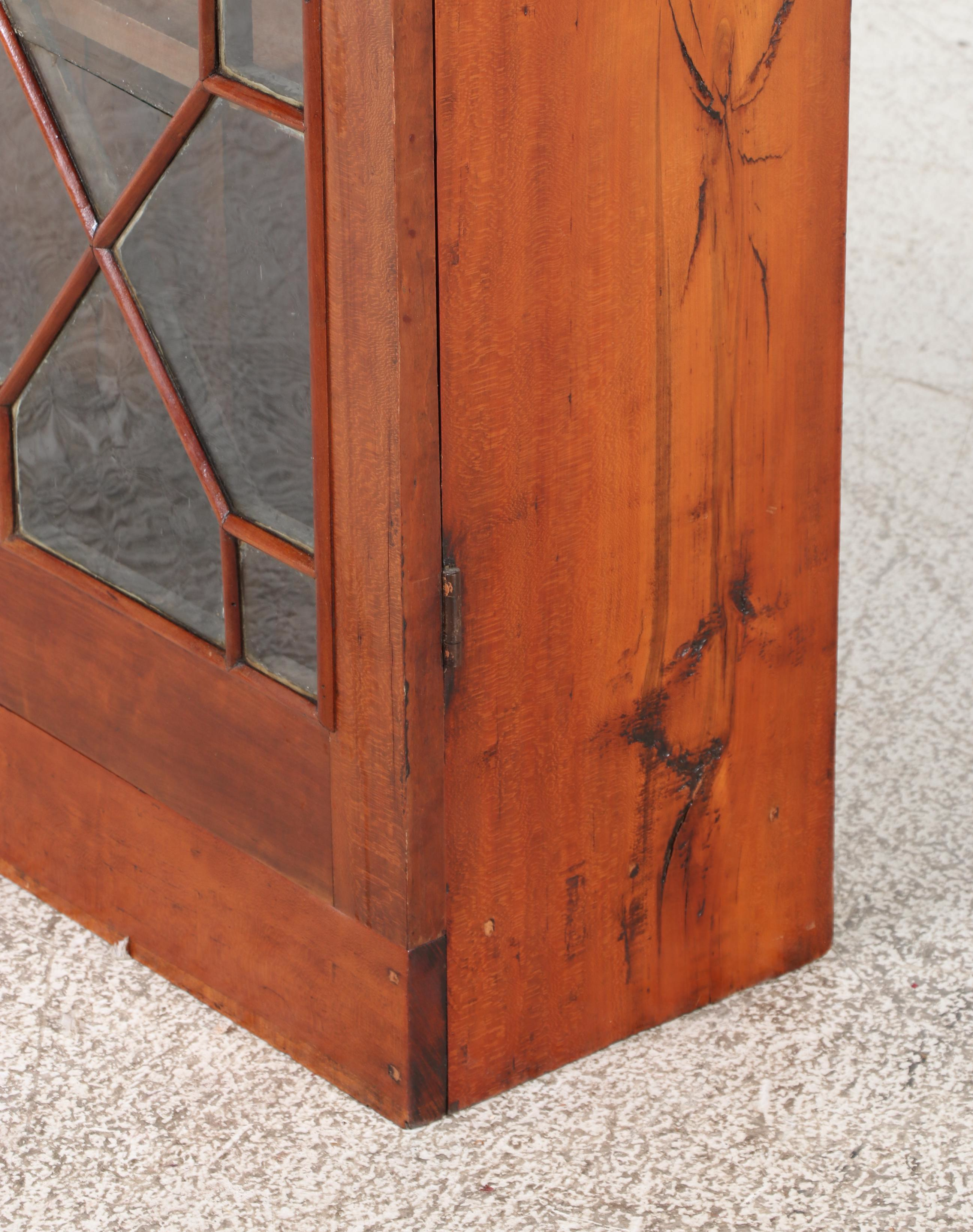 American Cherrywood and Glazed-Door Bookcase, 19th Century