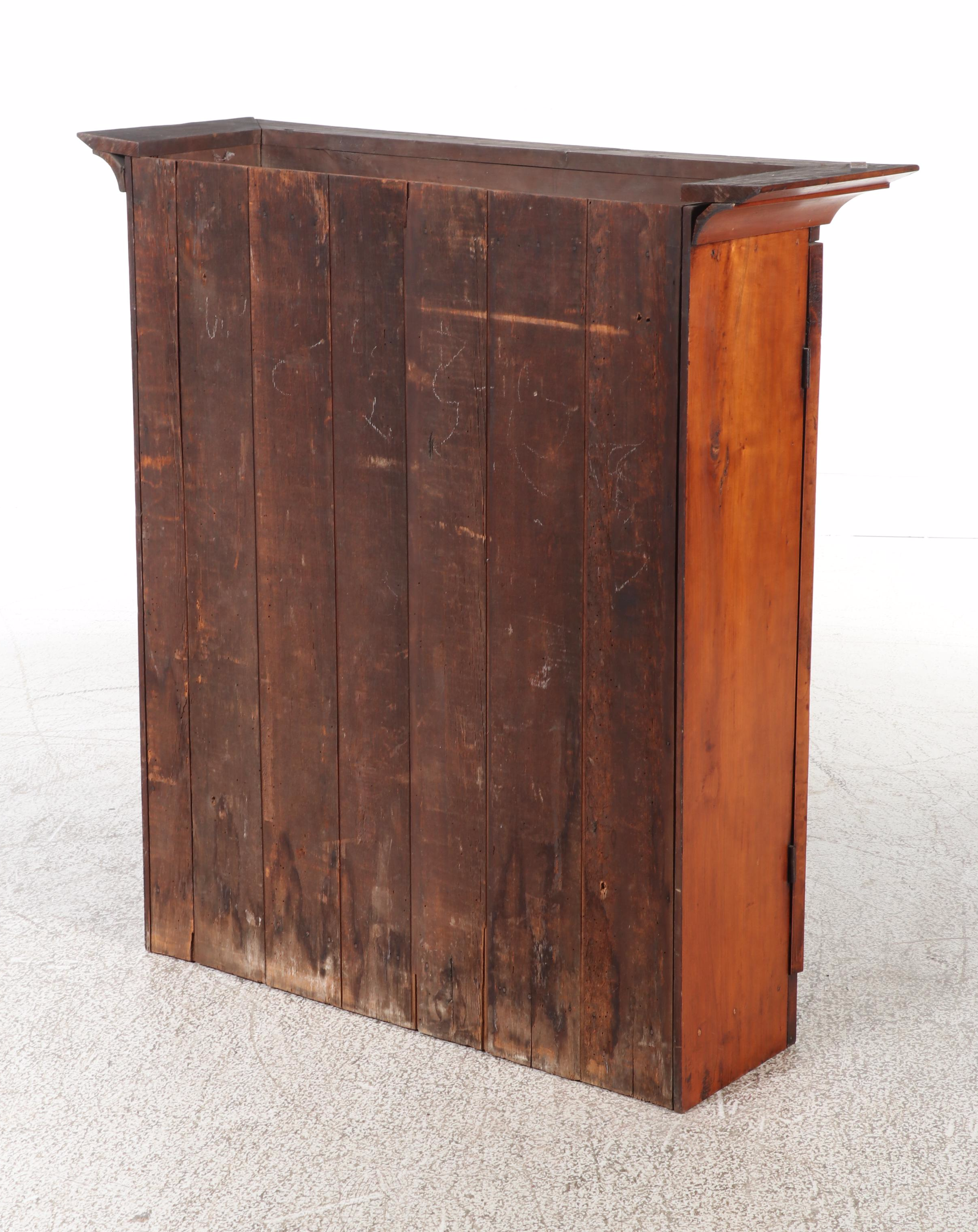 American Cherrywood and Glazed-Door Bookcase, 19th Century