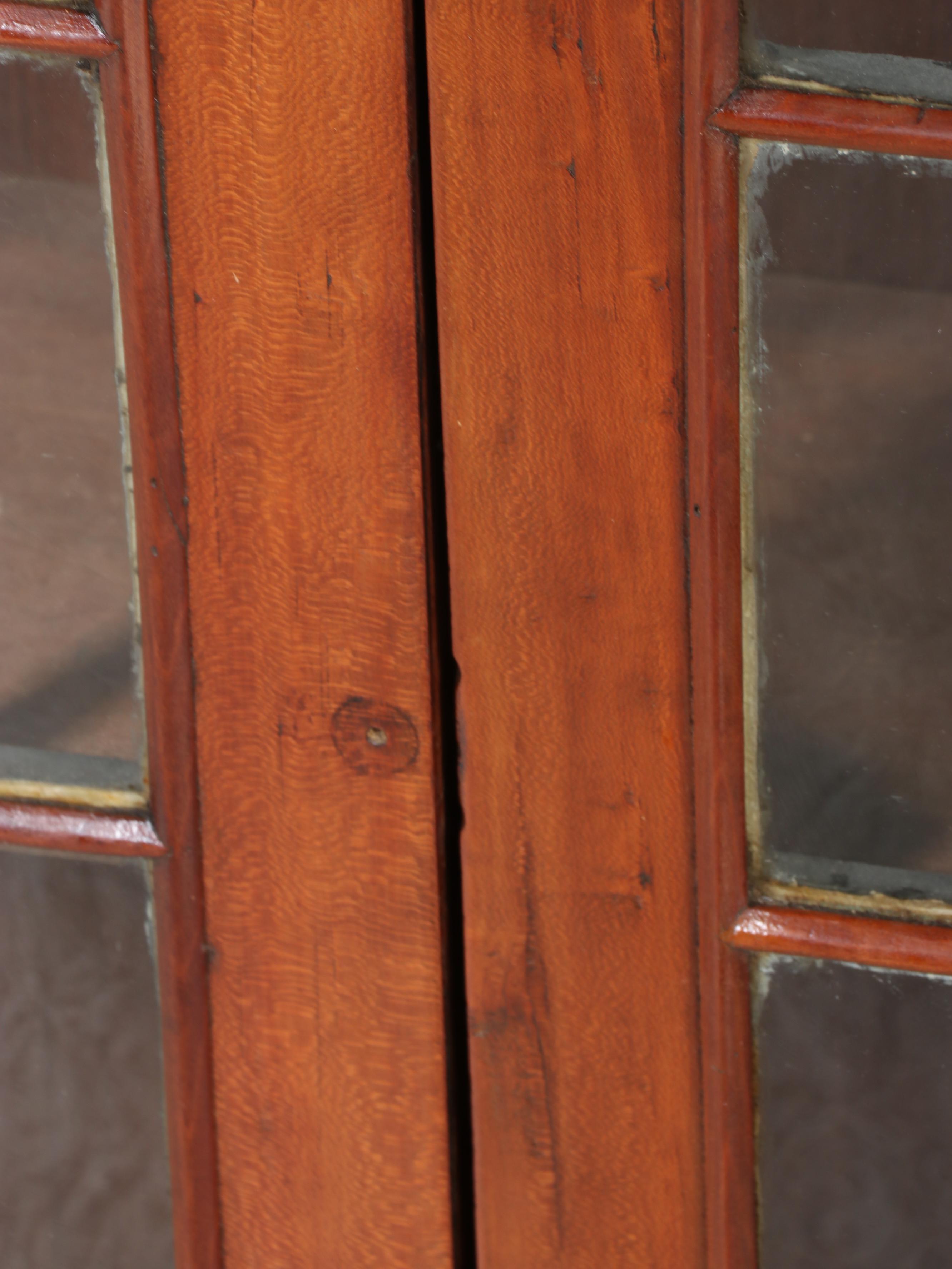 American Cherrywood and Glazed-Door Bookcase, 19th Century