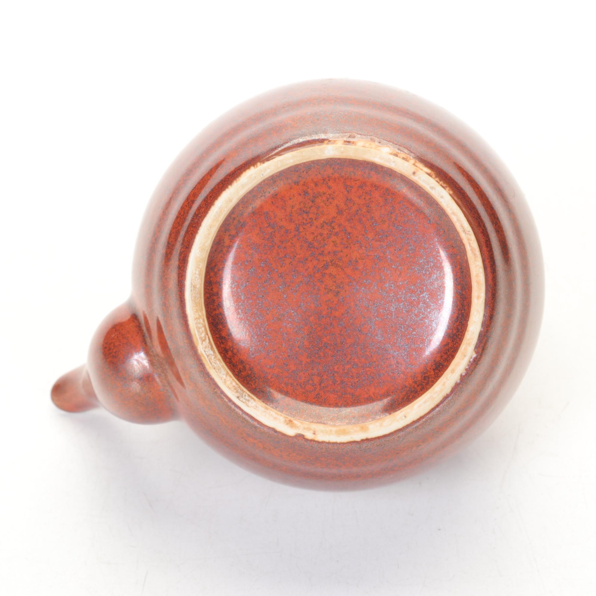 Celadon Koi Fish Tea Set and Pair of Teapots with Bamboo Handles