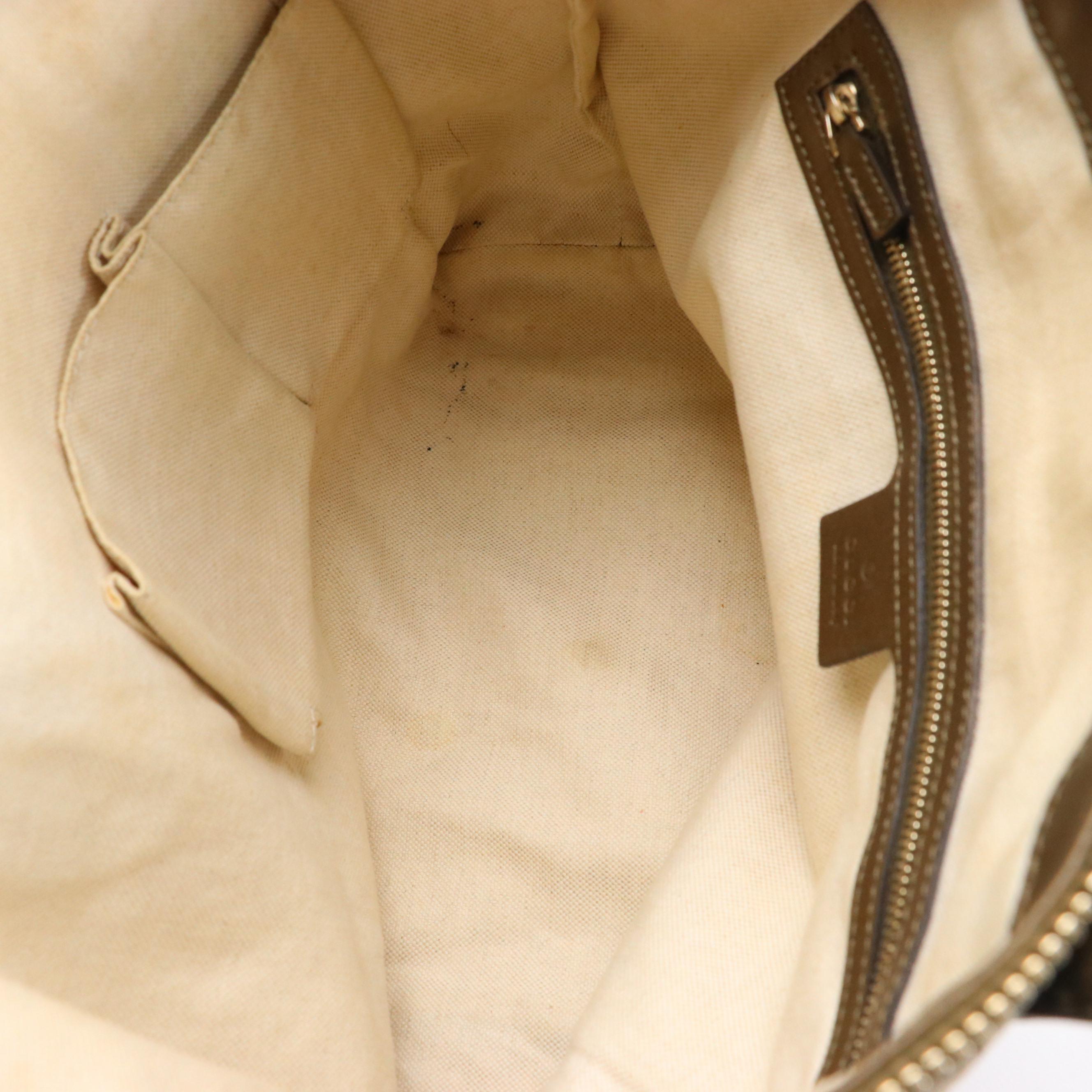 Gucci Heart Bit Charms Tote Bag in GG Lurex Canvas and Metallic Leather