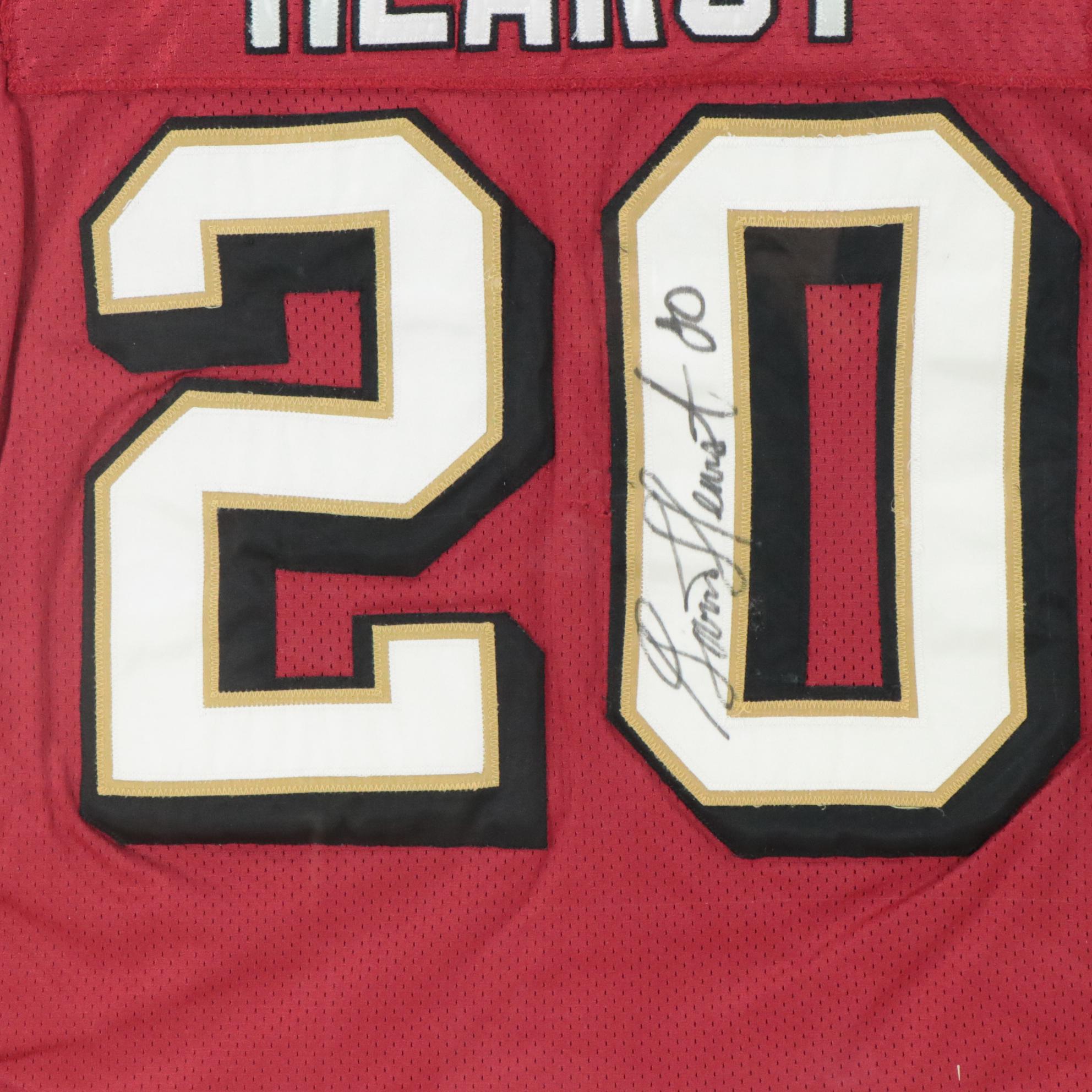 Garrison Hearst Signed and Game Used  San Francisco 49ers Jersey with Display