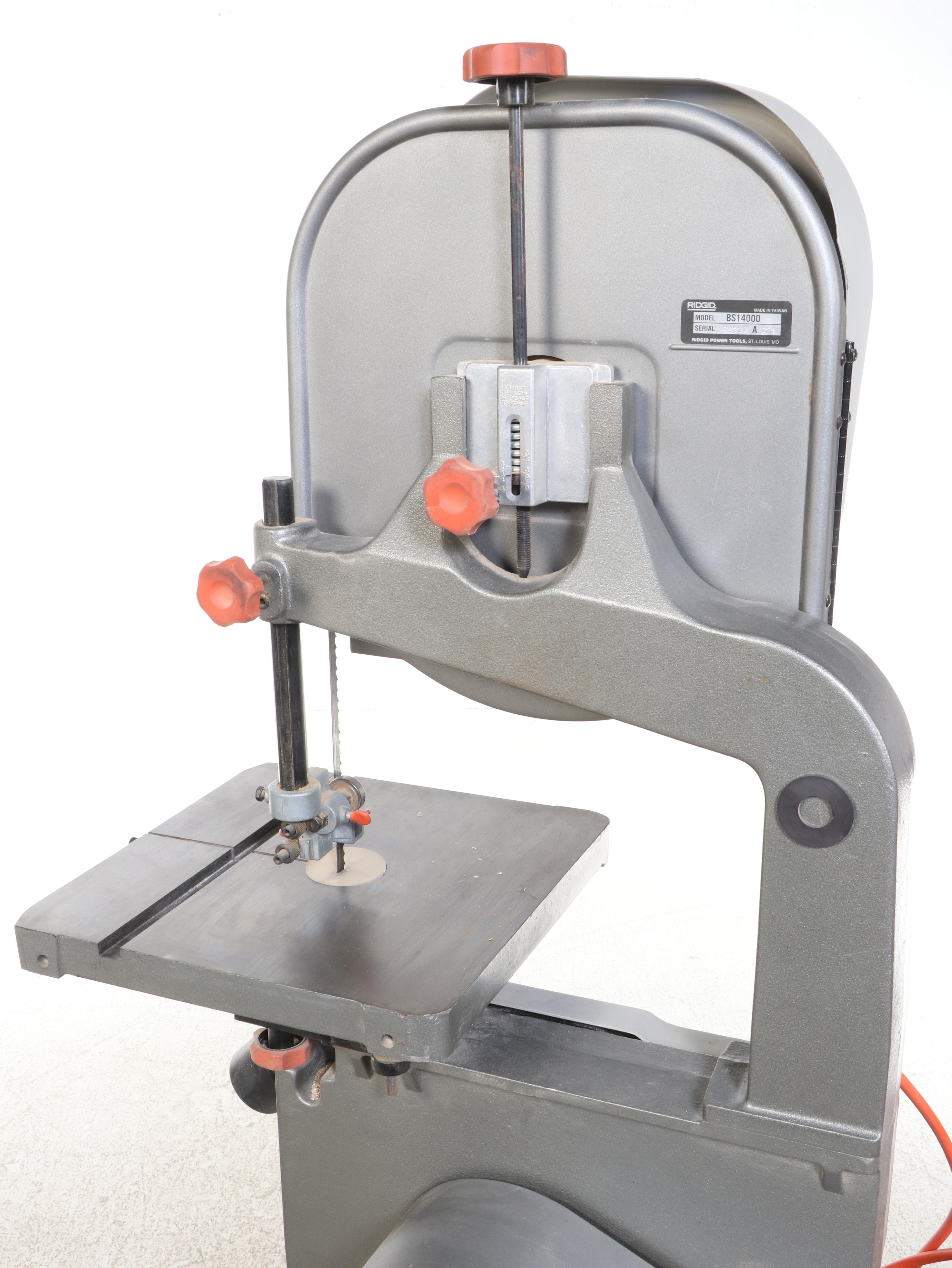 RIDGID Model BS14000 Band Saw with Work Table
