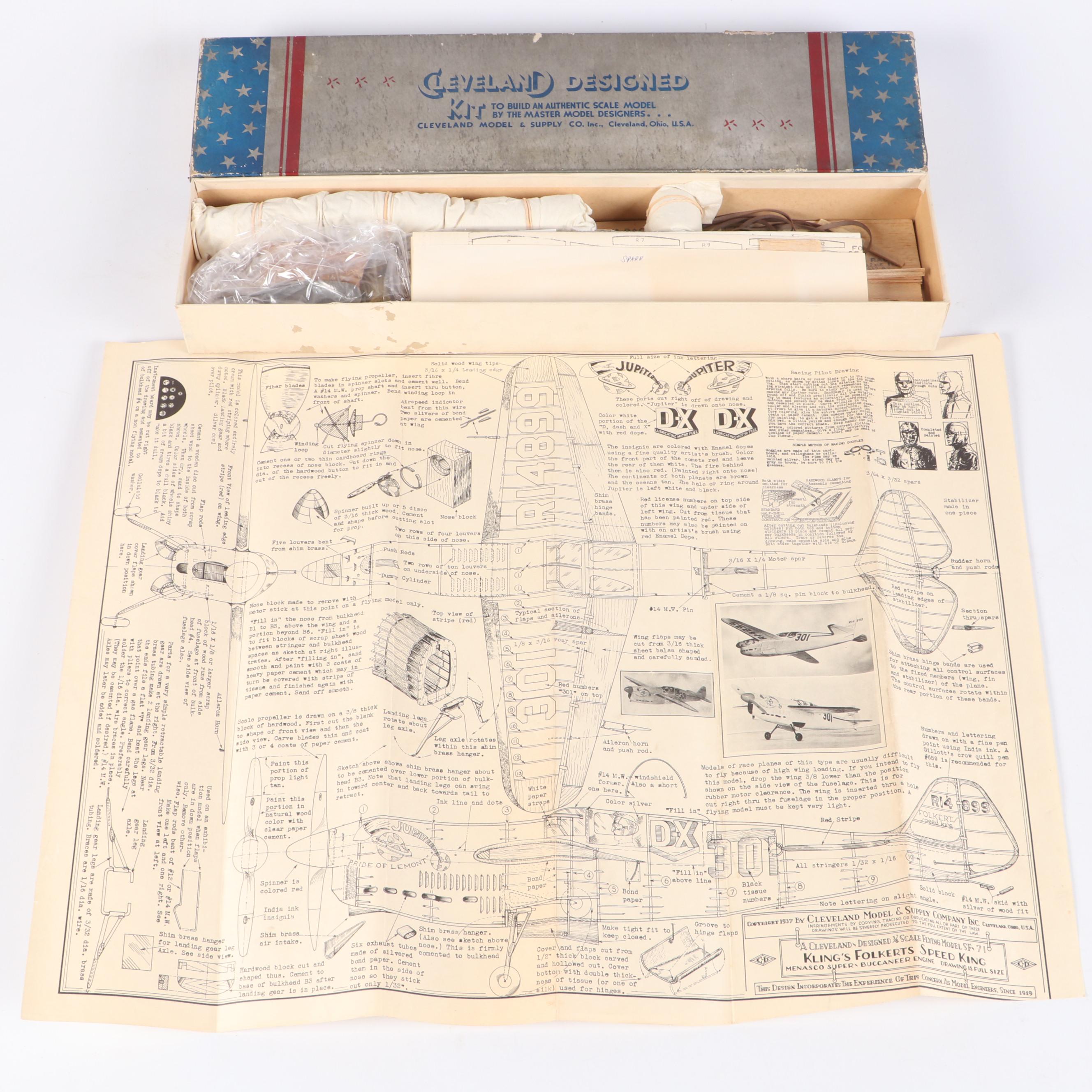 Cleveland Master Kits, Deluxe Tether Sharpie & Whatzit Tops for Model Airplanes