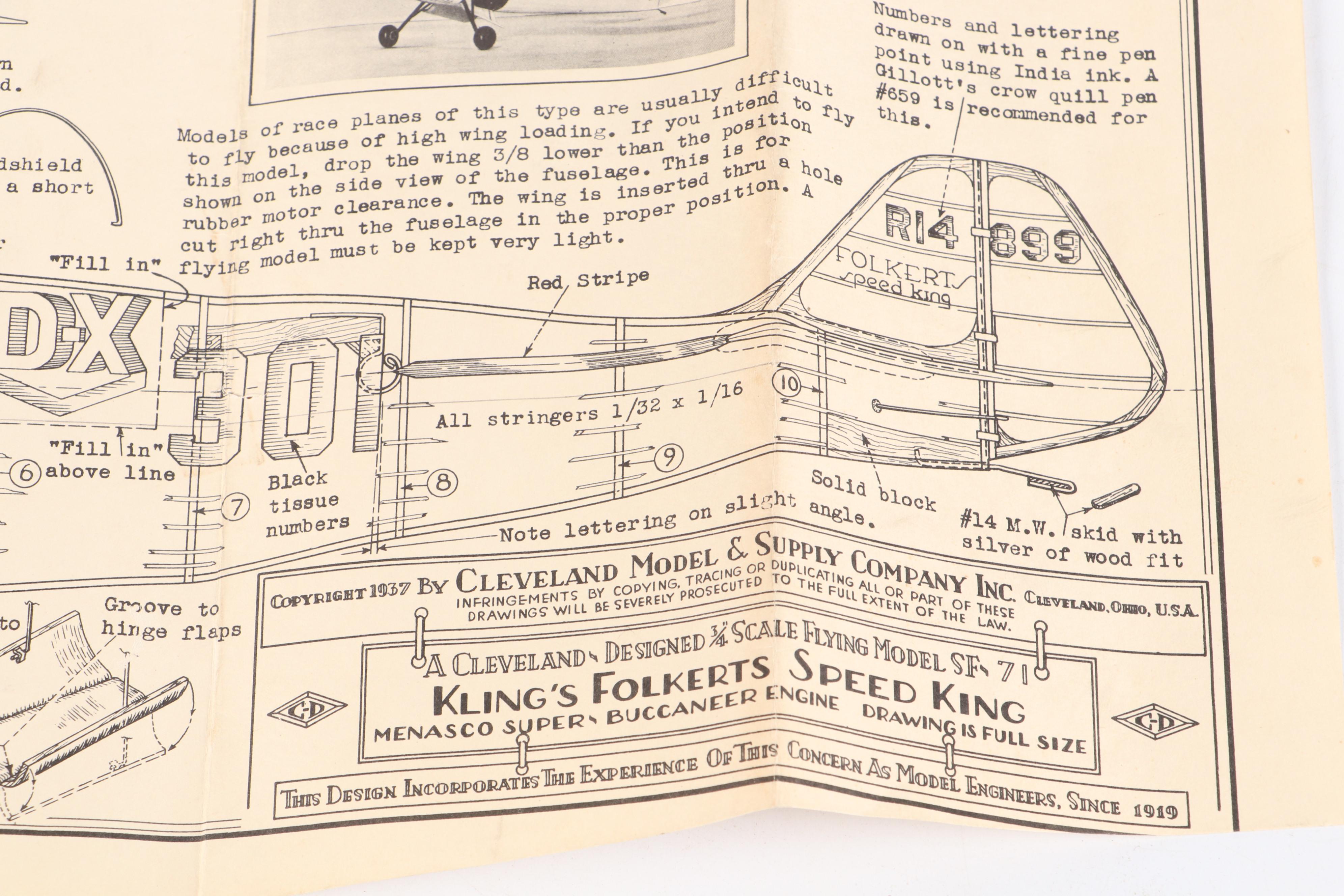Cleveland Master Kits, Deluxe Tether Sharpie & Whatzit Tops for Model Airplanes