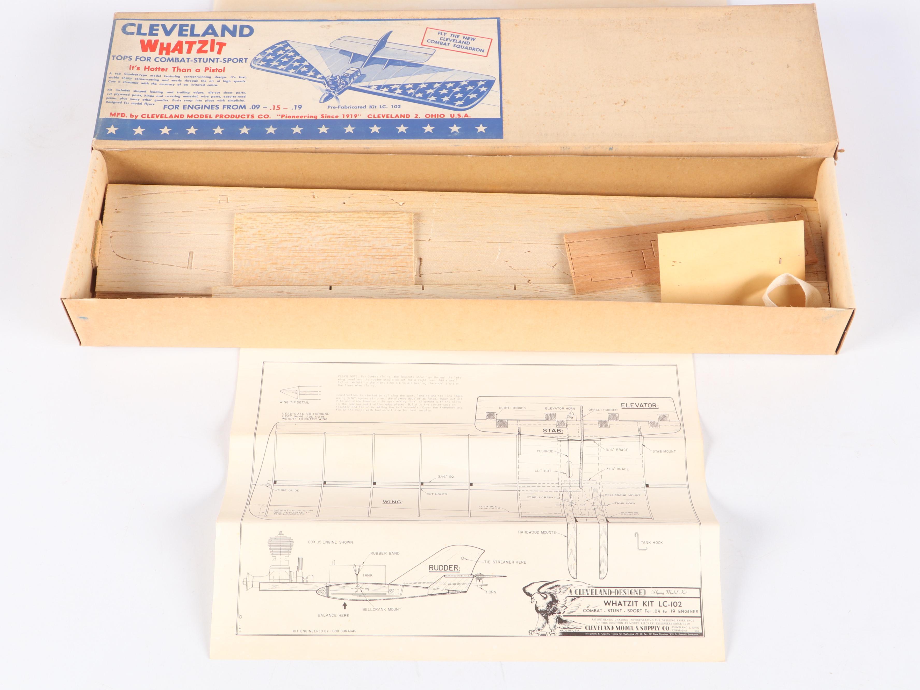 Cleveland Master Kits, Deluxe Tether Sharpie & Whatzit Tops for Model Airplanes