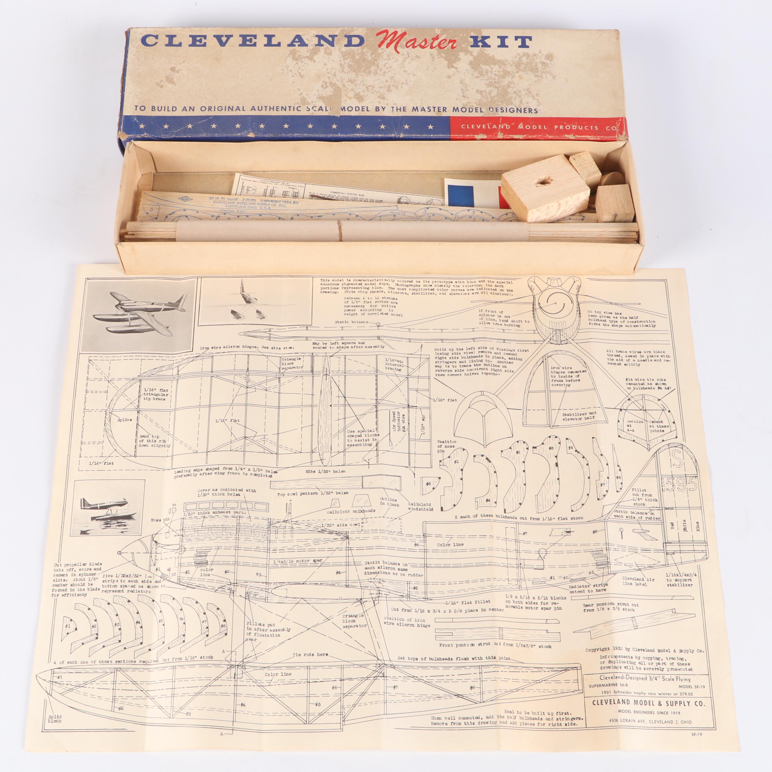Cleveland Master Kits, Deluxe Tether Sharpie & Whatzit Tops for Model Airplanes