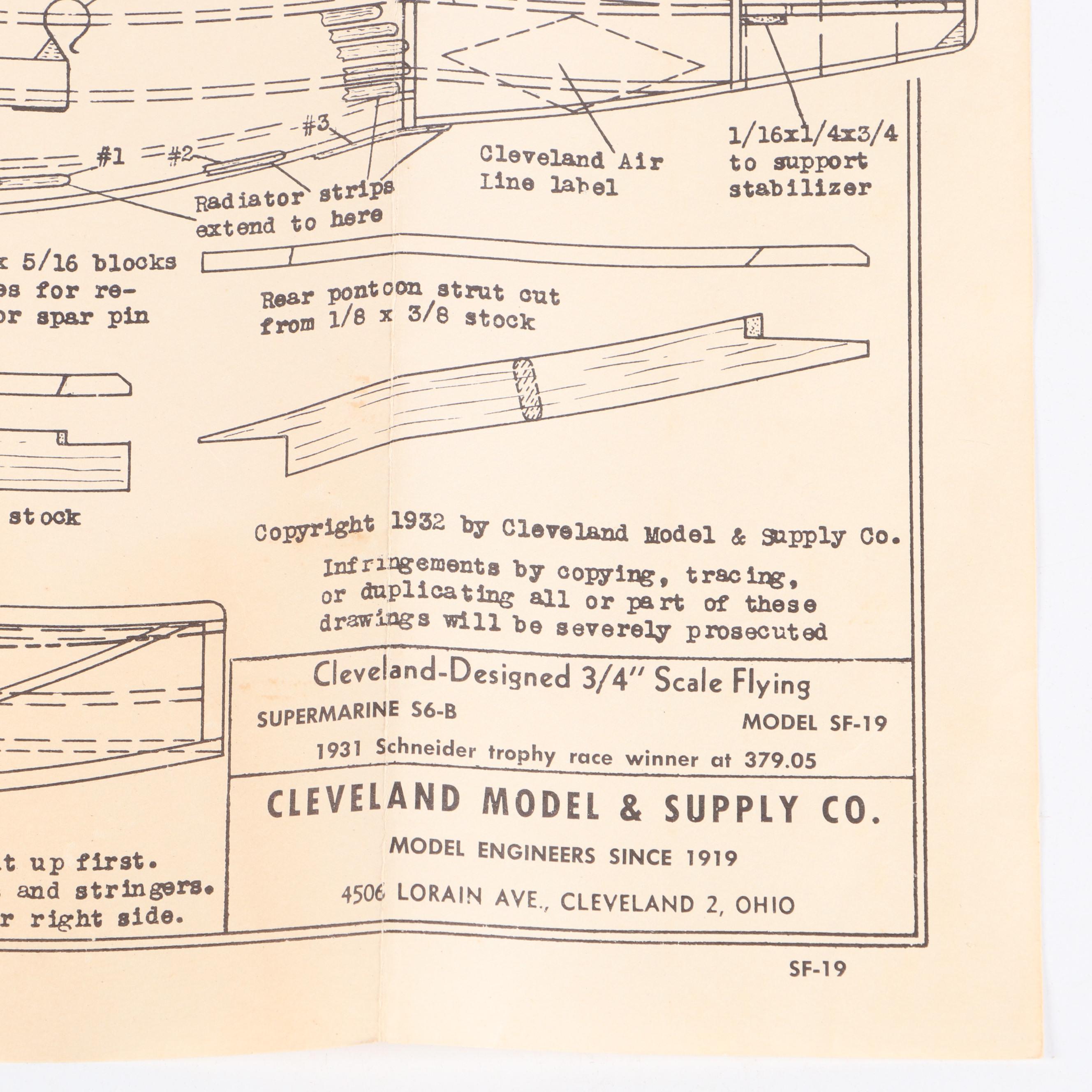 Cleveland Master Kits, Deluxe Tether Sharpie & Whatzit Tops for Model Airplanes