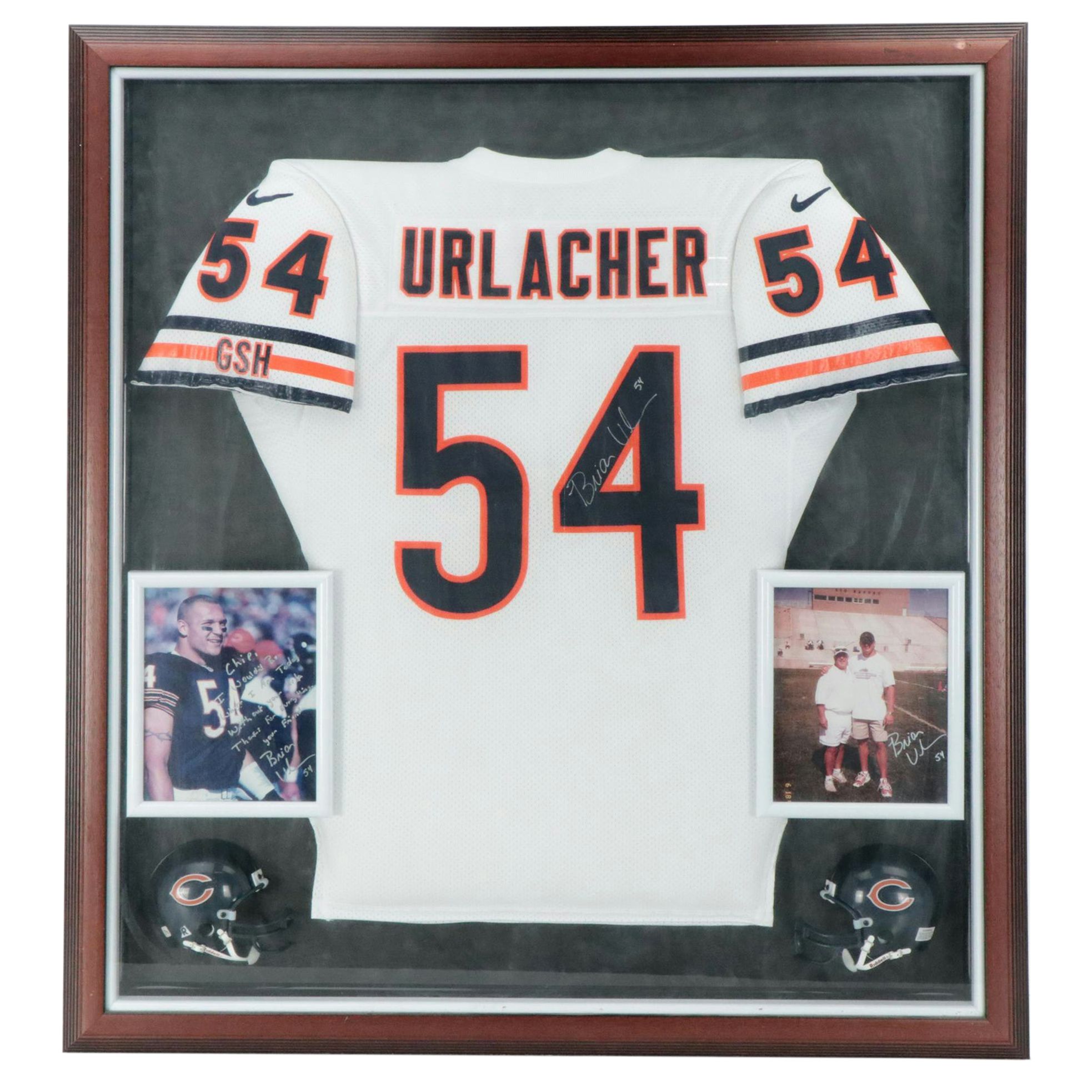 Brian Urlacher Player Issued and Signed Chicago Bears Nike Jersey with Display