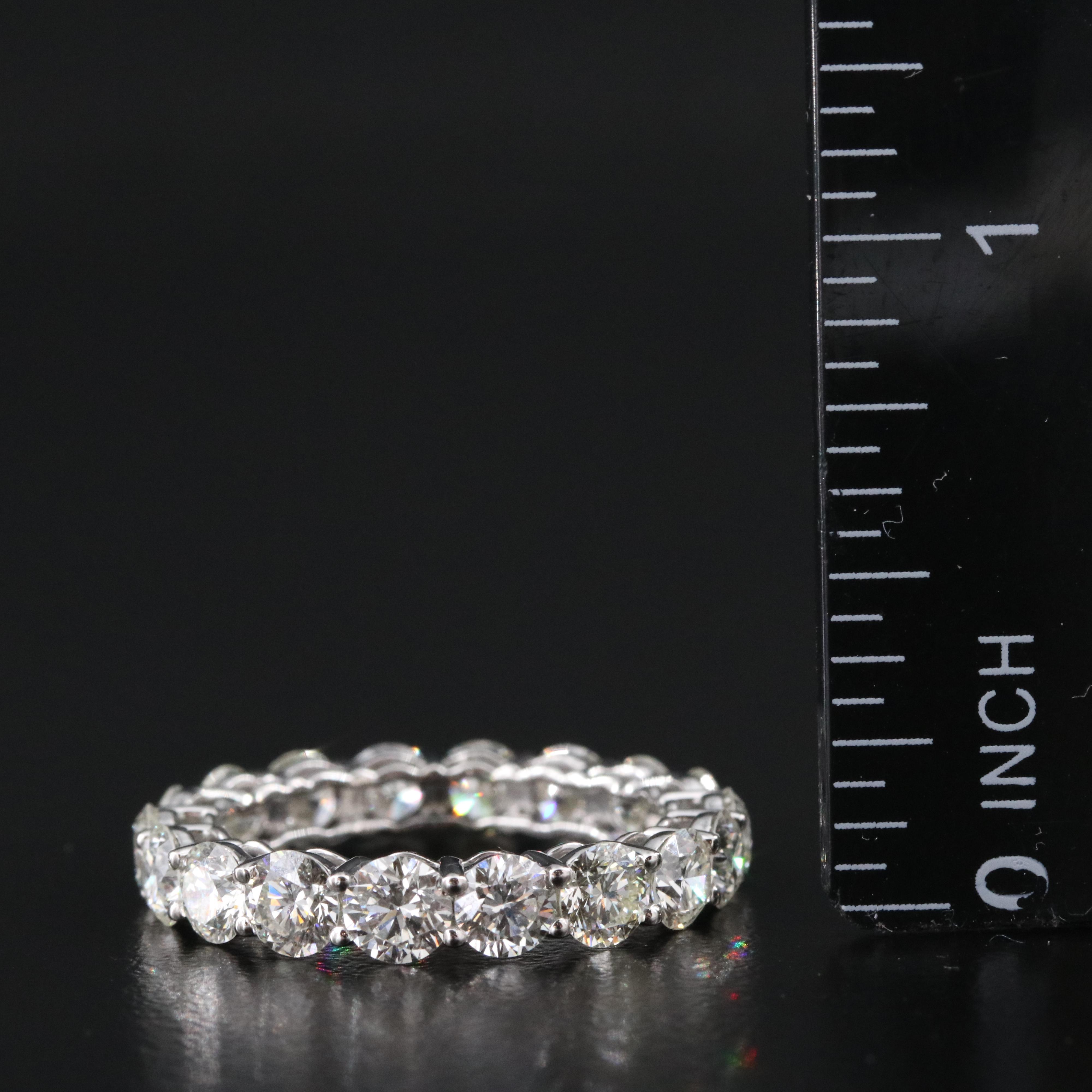 Platinum 4.01 CTW Diamond Eternity Band
