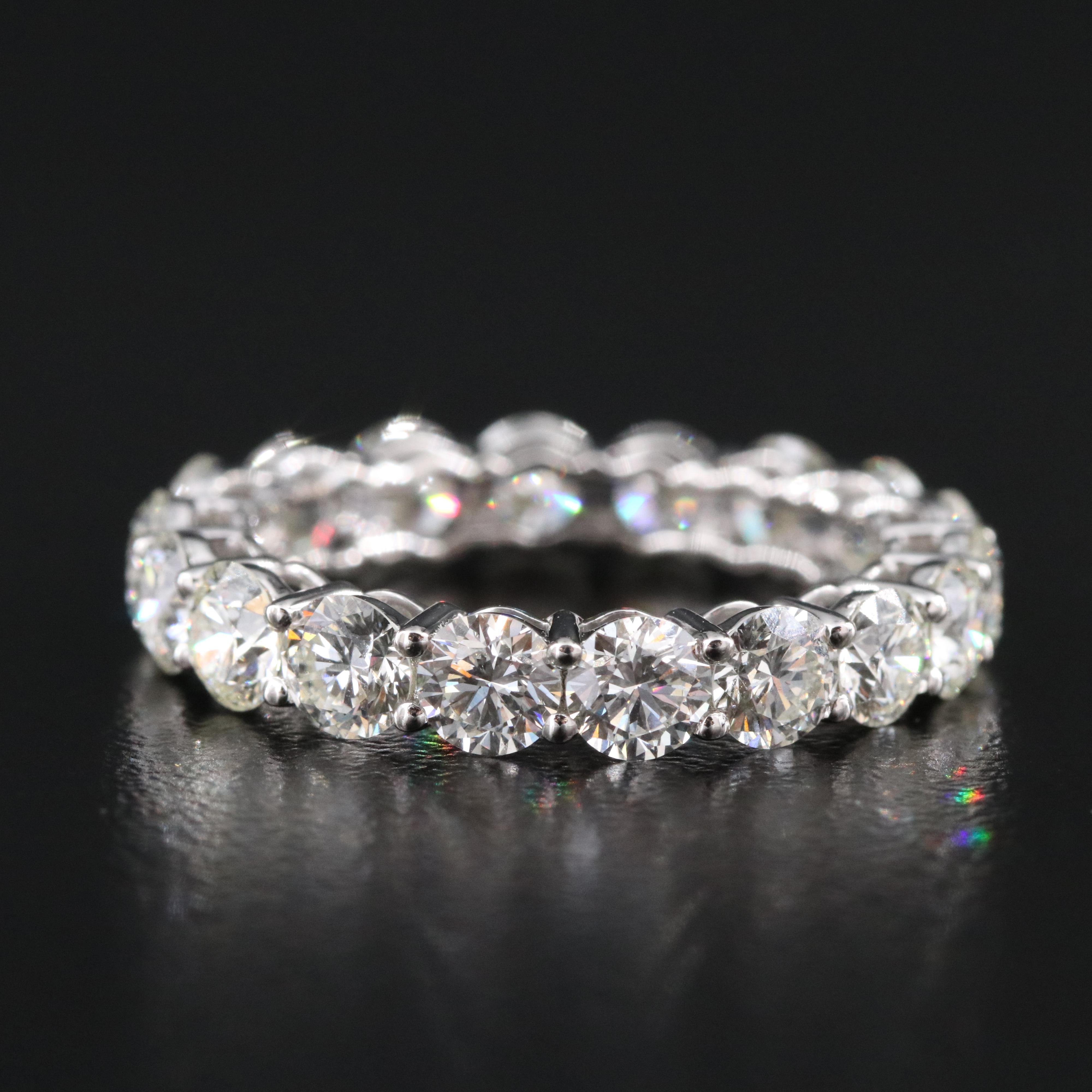 Platinum 4.01 CTW Diamond Eternity Band