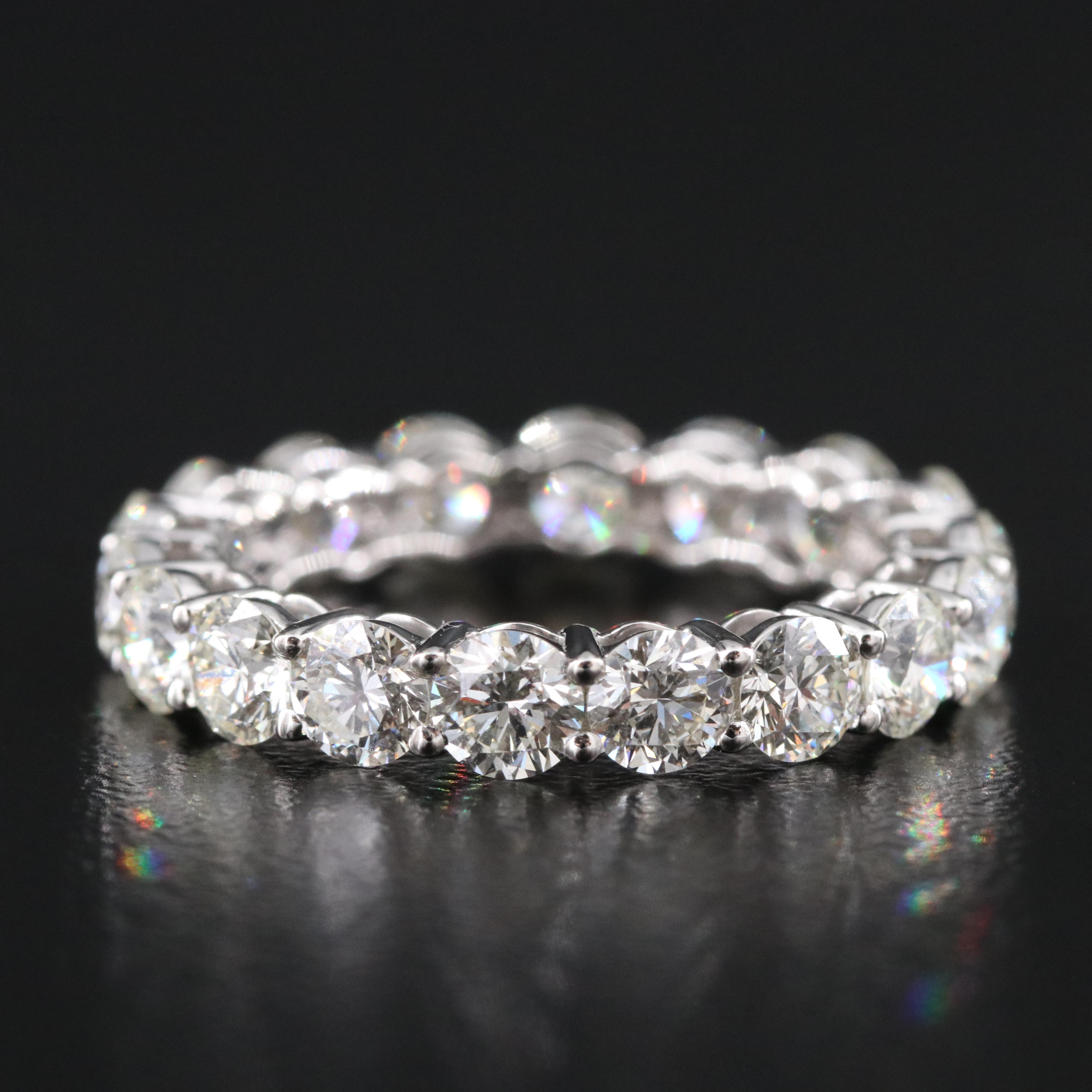Platinum 4.01 CTW Diamond Eternity Band