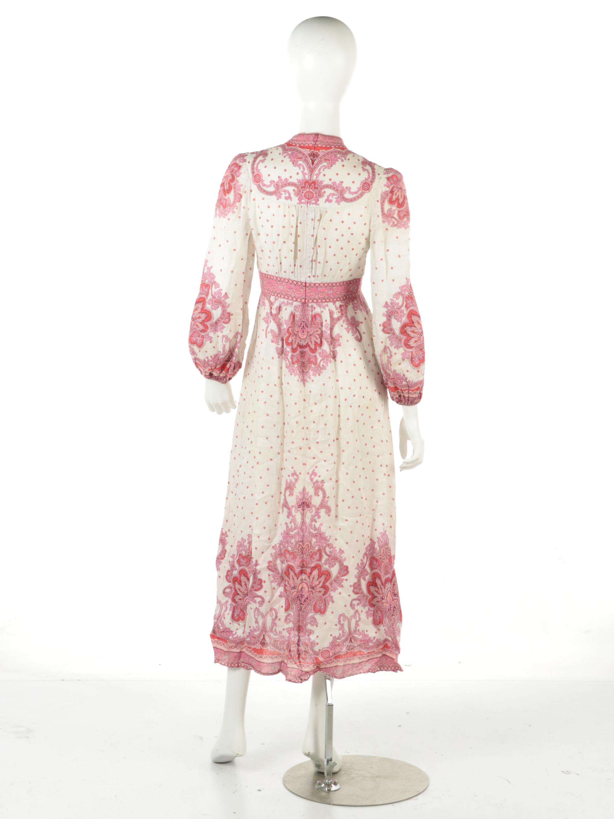 Zimmermann Button-Front Maxi Dress in Bells Paisley Printed Linen