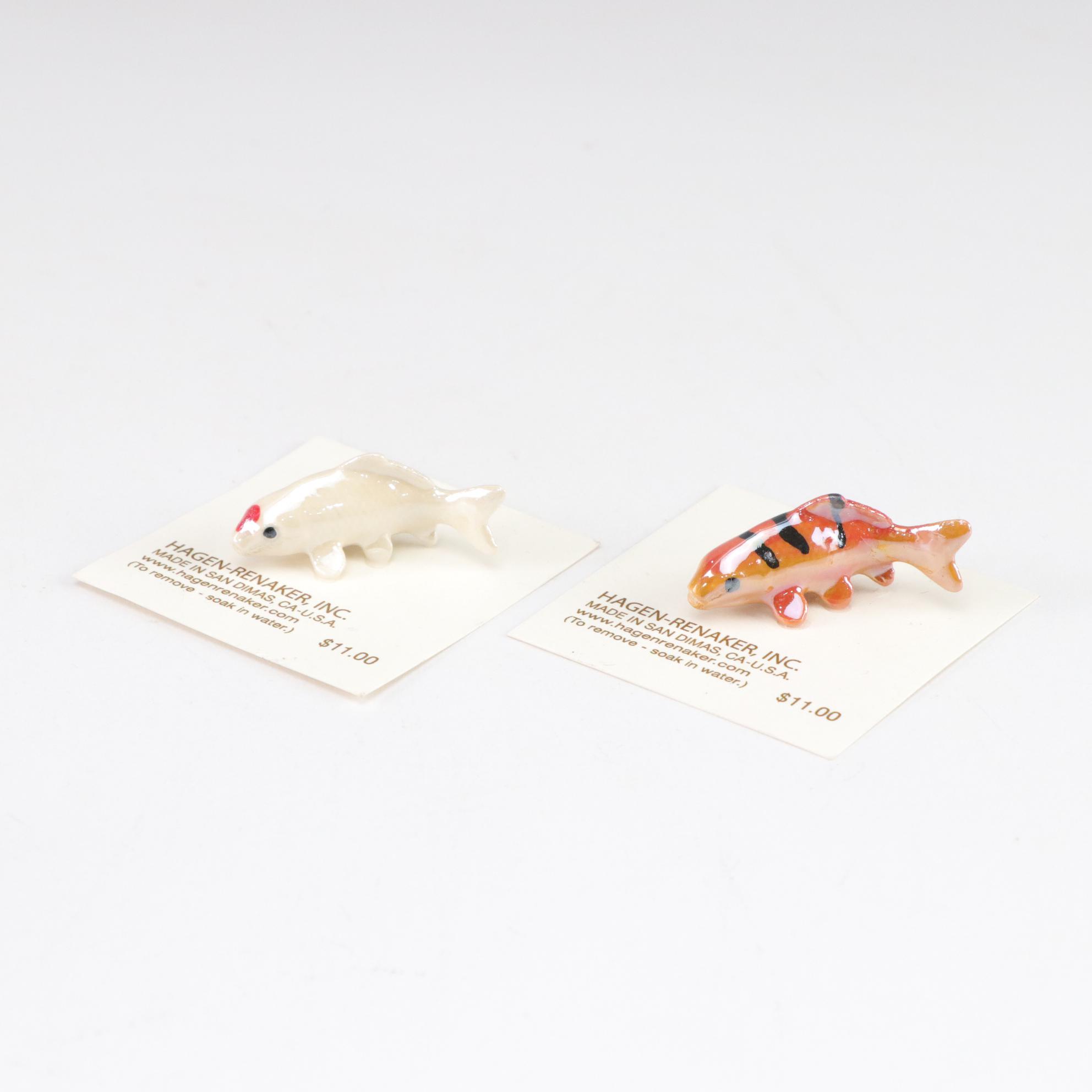 Ceramic Koi Fish Figurines with Hagen-Renaker